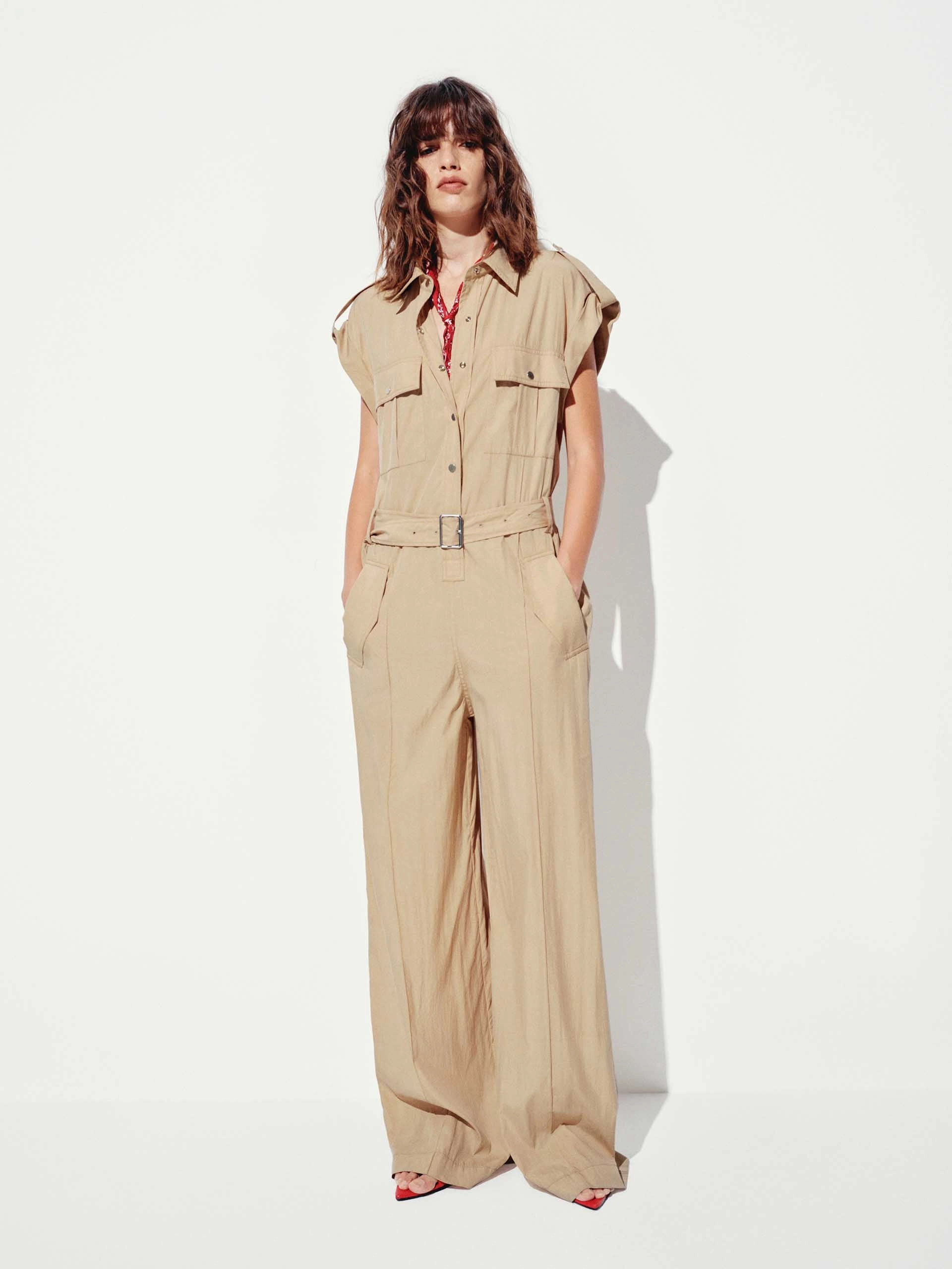 Relaxed Sleeveless Jumpsuit Unique Resort Everyday Worker