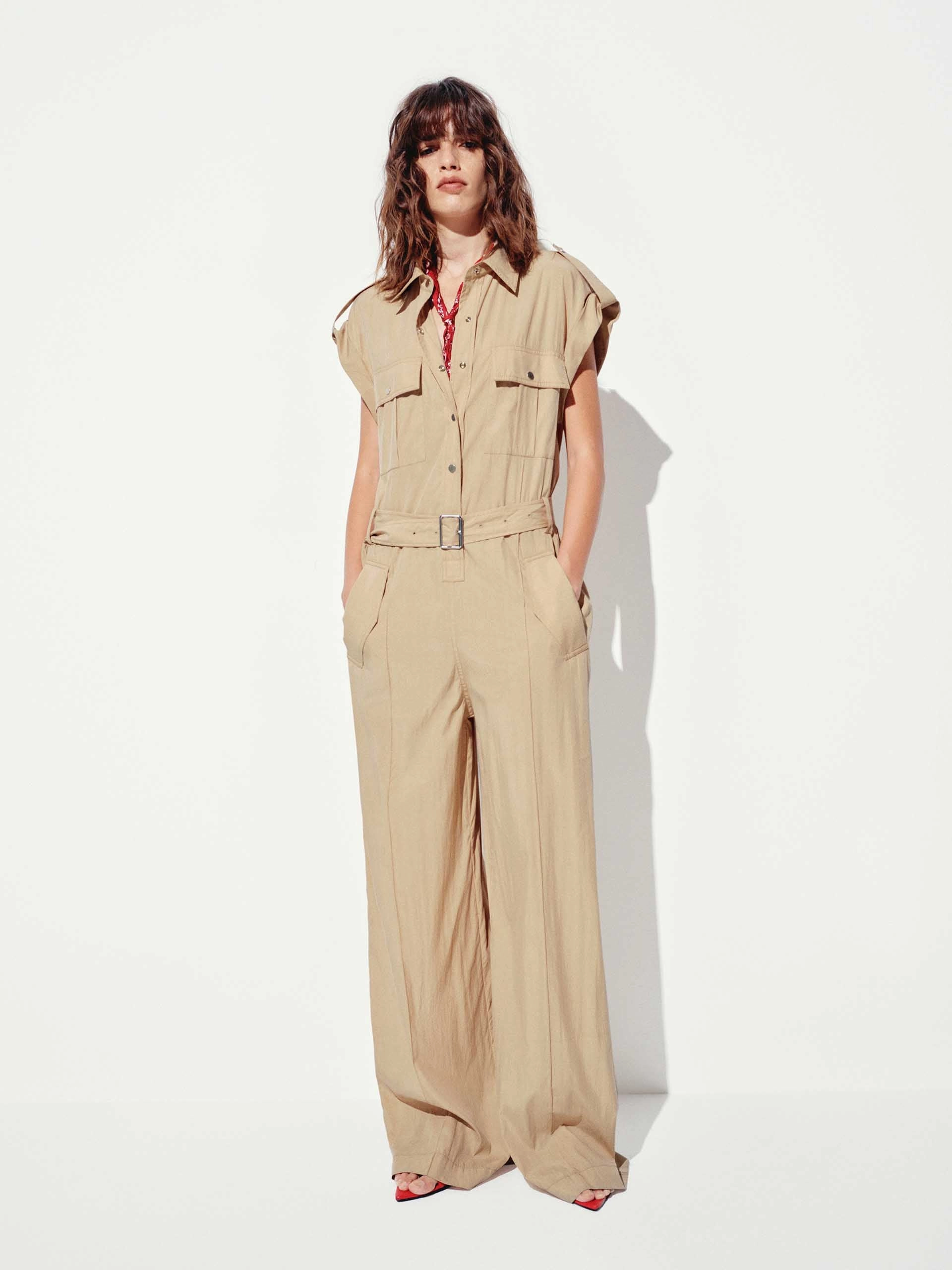 Resort Vacation Relaxed Sleeveless Jumpsuit