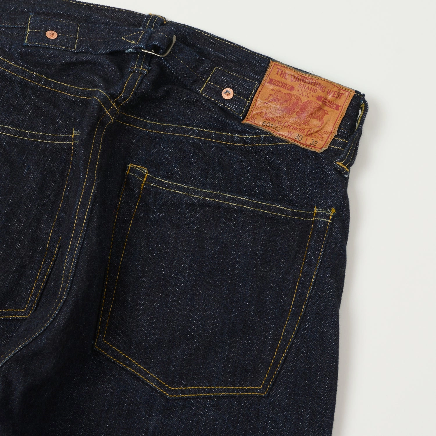 Freewheelers & Co The Vanishing West 601XX 1942 Wide Straight Jean - One Wash Loose Modern Minimalist Spring Mood Office Wear Minimalist