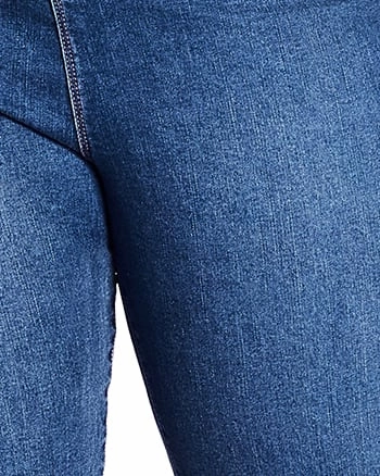 Double Layered Knees Premium Quality Lola Detail Jean | Mid Wash