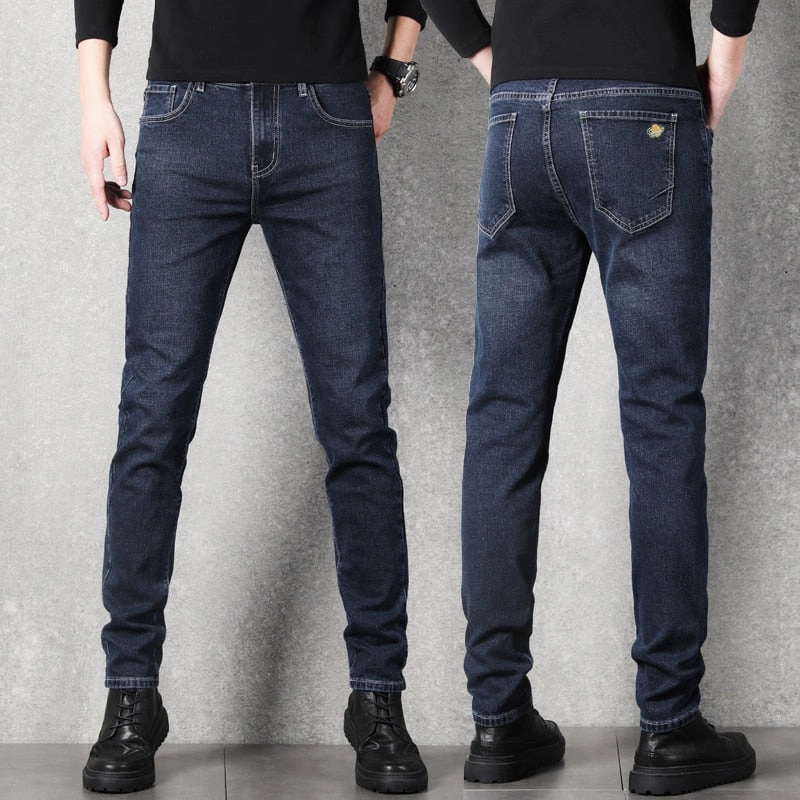 West Louis? Stretch Slim Fit Fashion Designer Denim Jeans Autumn Days Parent Style