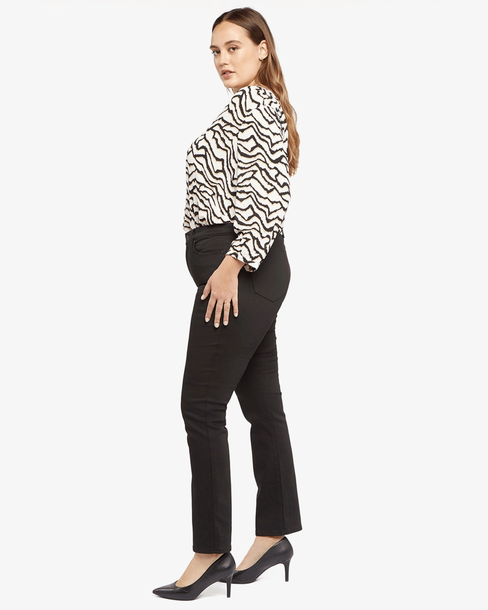 No Fuss Style Sheri Slim Pant | Black