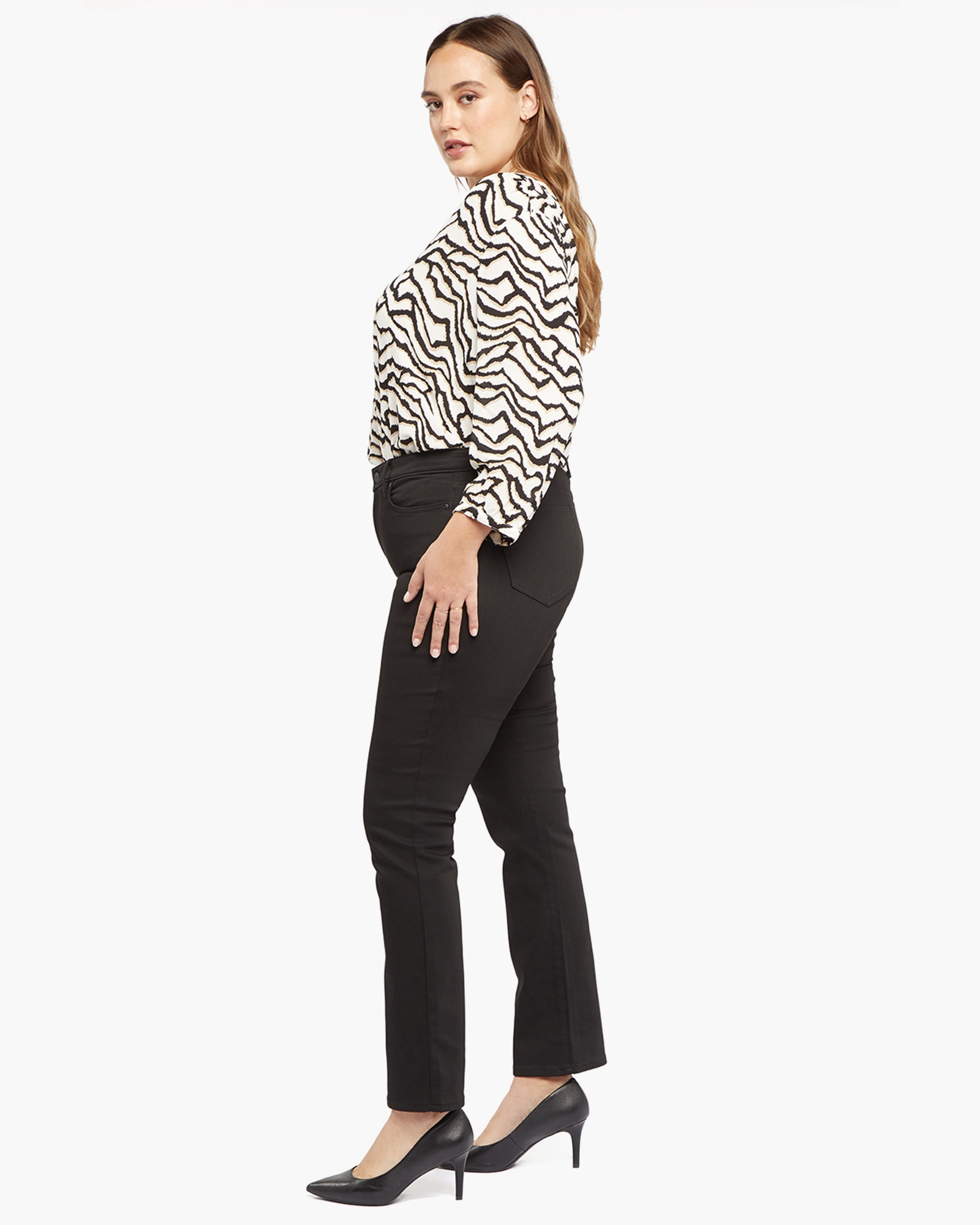 Relaxed Feel Sheri Slim Pant | Black