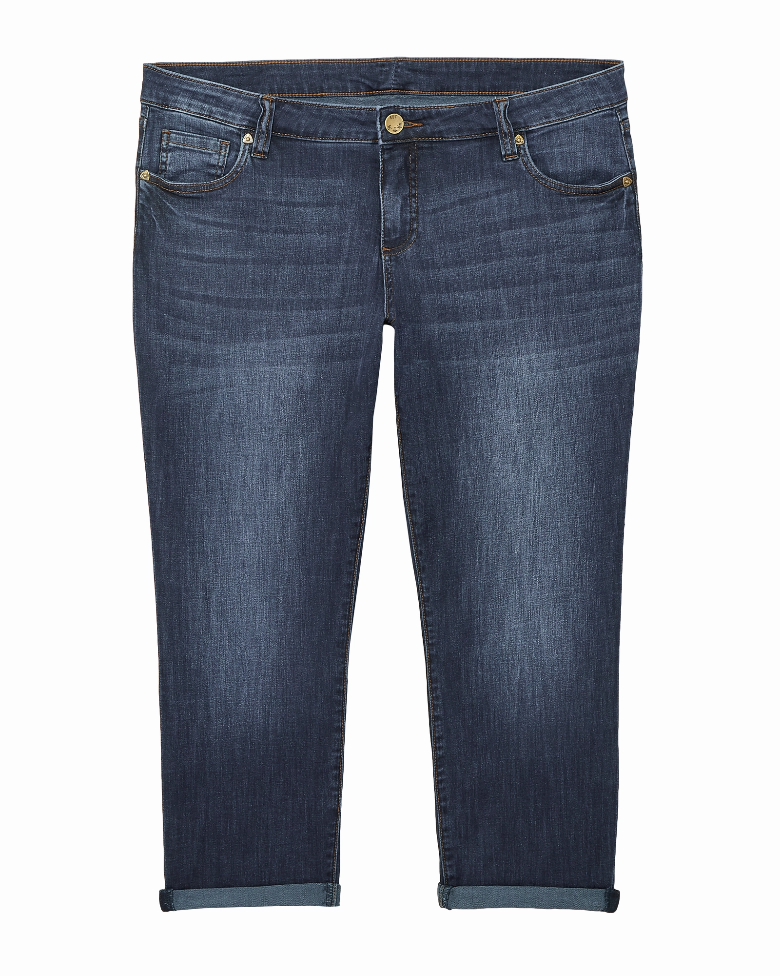 Grant Skinny Cropped Boyfriend | Dark Wash Stretch Free Fit