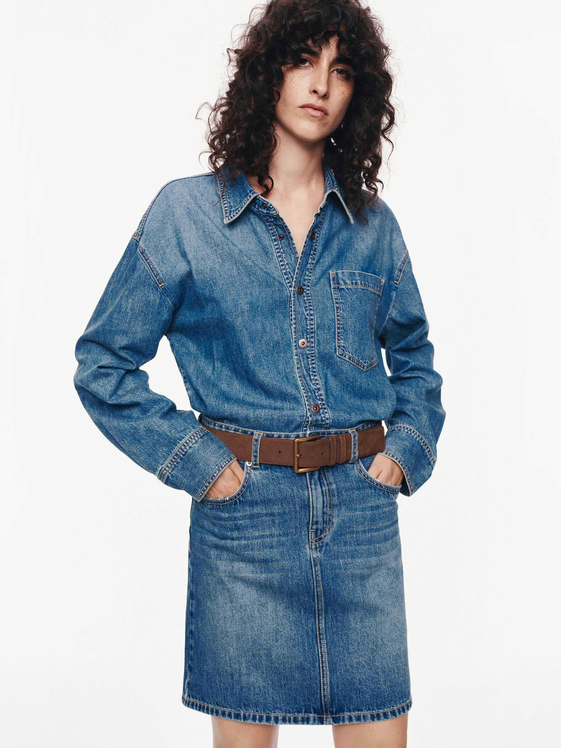 Body Flow Pure Cotton Denim Dress