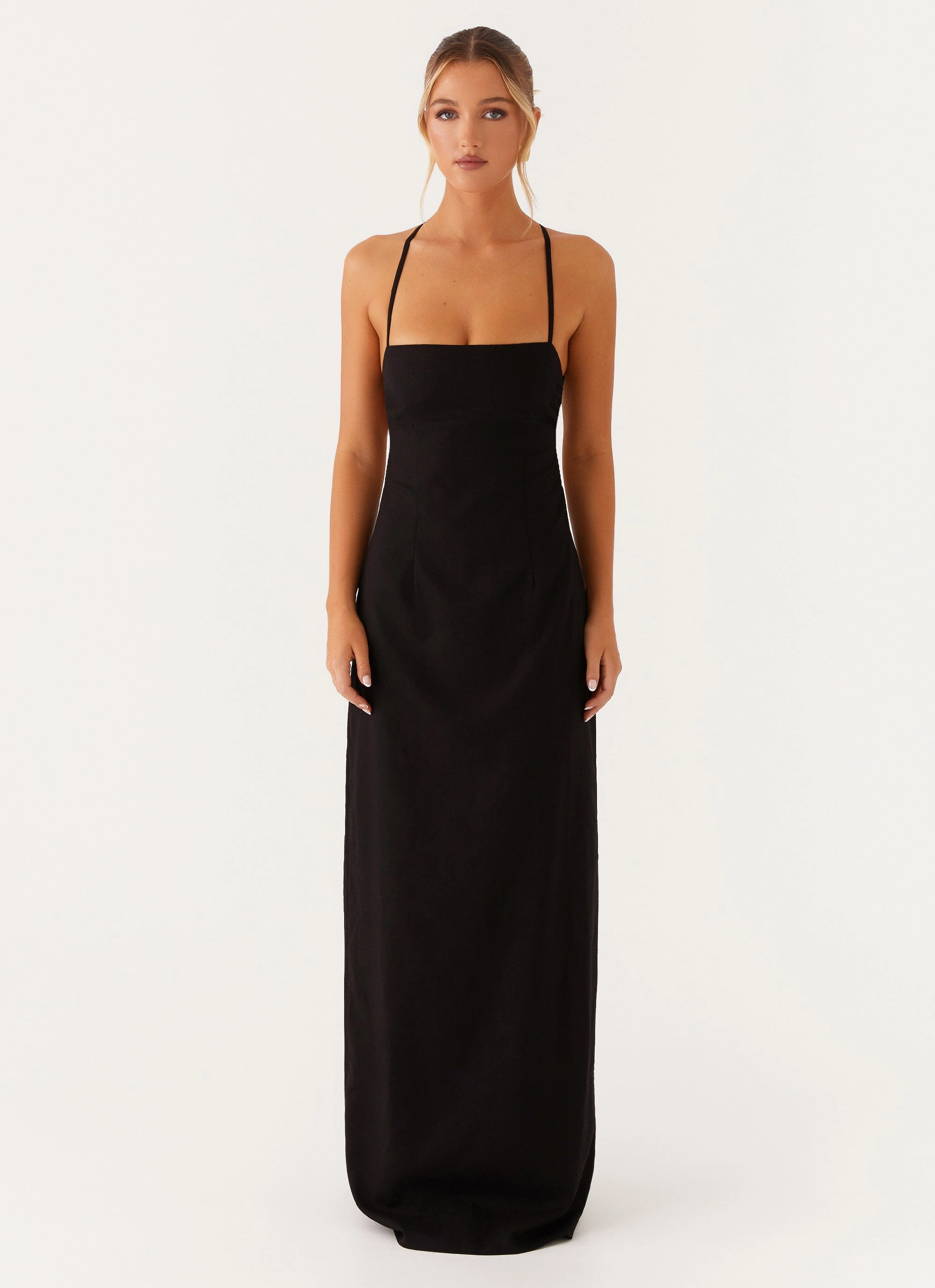 single wear Smart Comfort Cora Backless Maxi Dress - Black