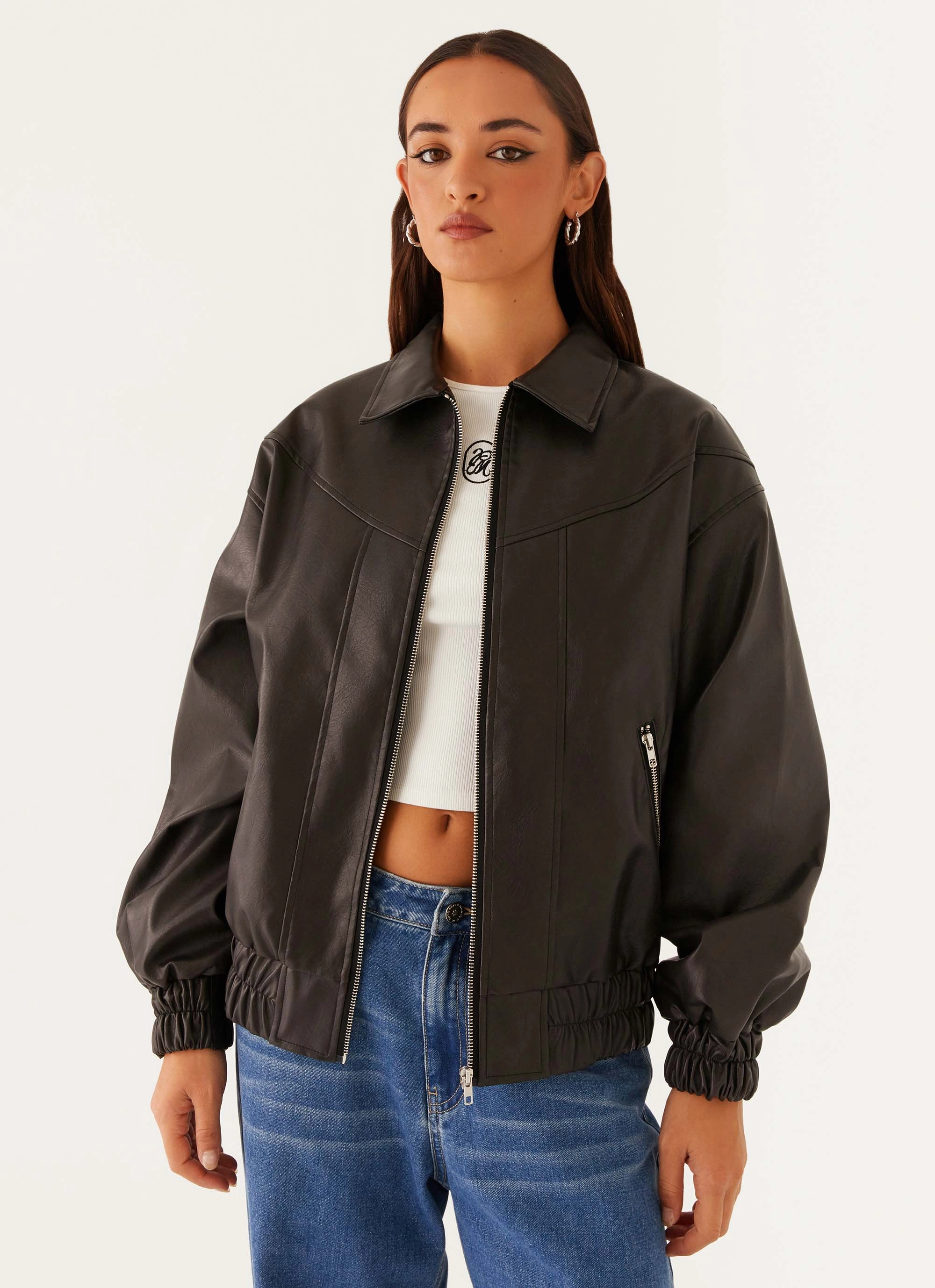 Holland Bomber Jacket - Black ReflectiveDetailing Durable Shield