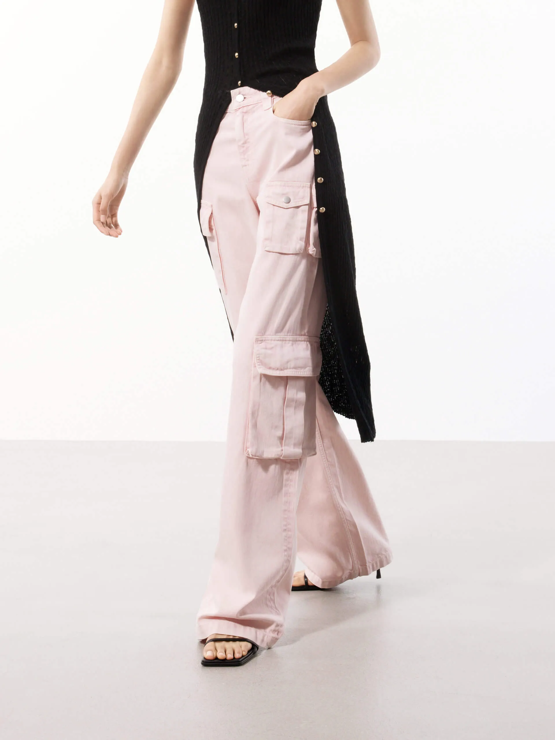 Cotton Blend Cargo Jeans Nature Lover Party Look slim fit