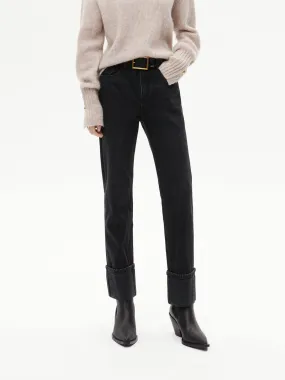 Cotton Turn Up Ankle Jeans Everyday Eco Friendly Earthy Low Effort