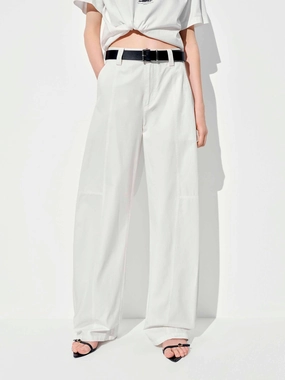 Easy Flex Design Cotton Barrel Leg Trousers