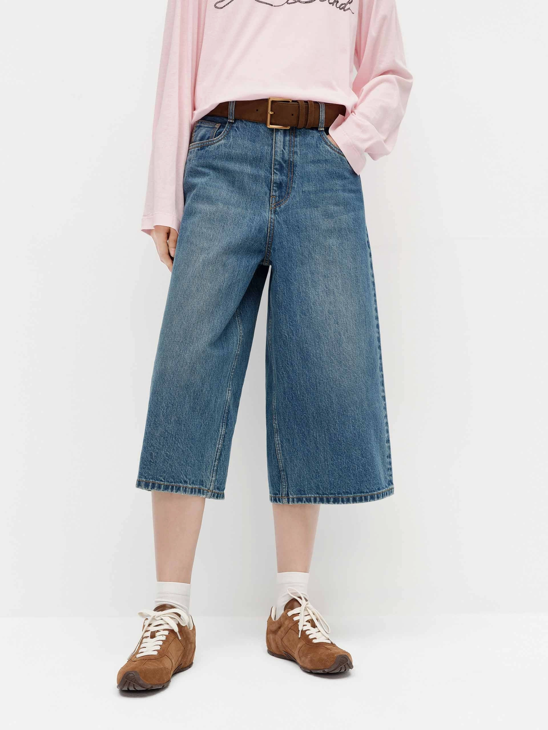 Cotton Midi Length Shorts Layered Protection System