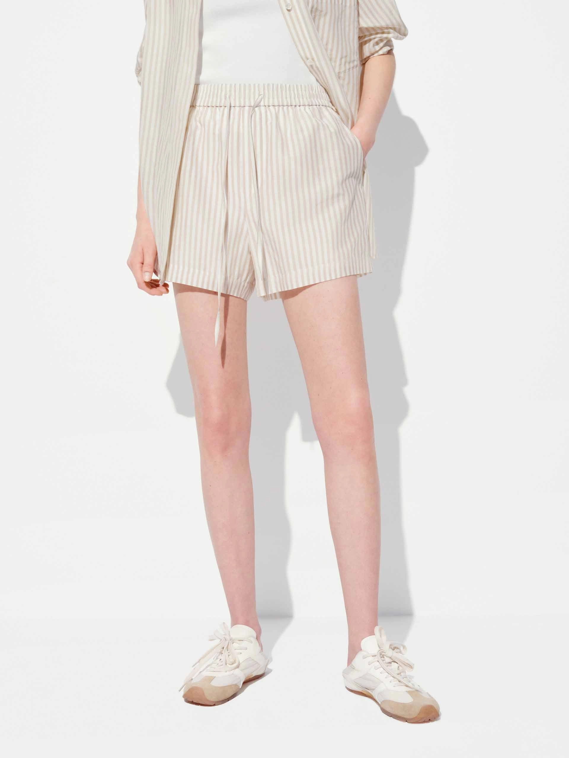 bodysuit Cotton Silk Striped Shorts