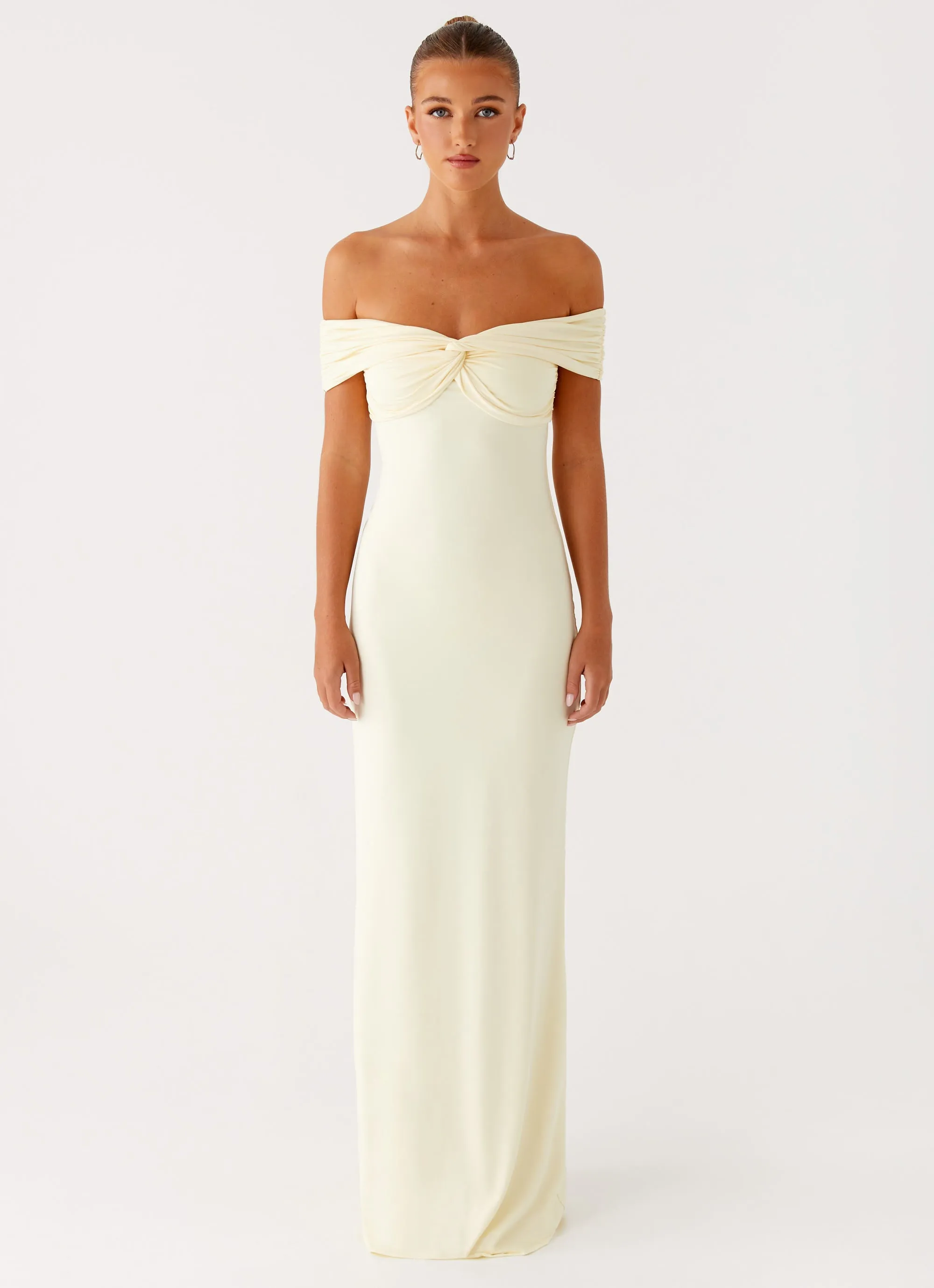 Flared-Hem Countless Maxi Dress - Yellow