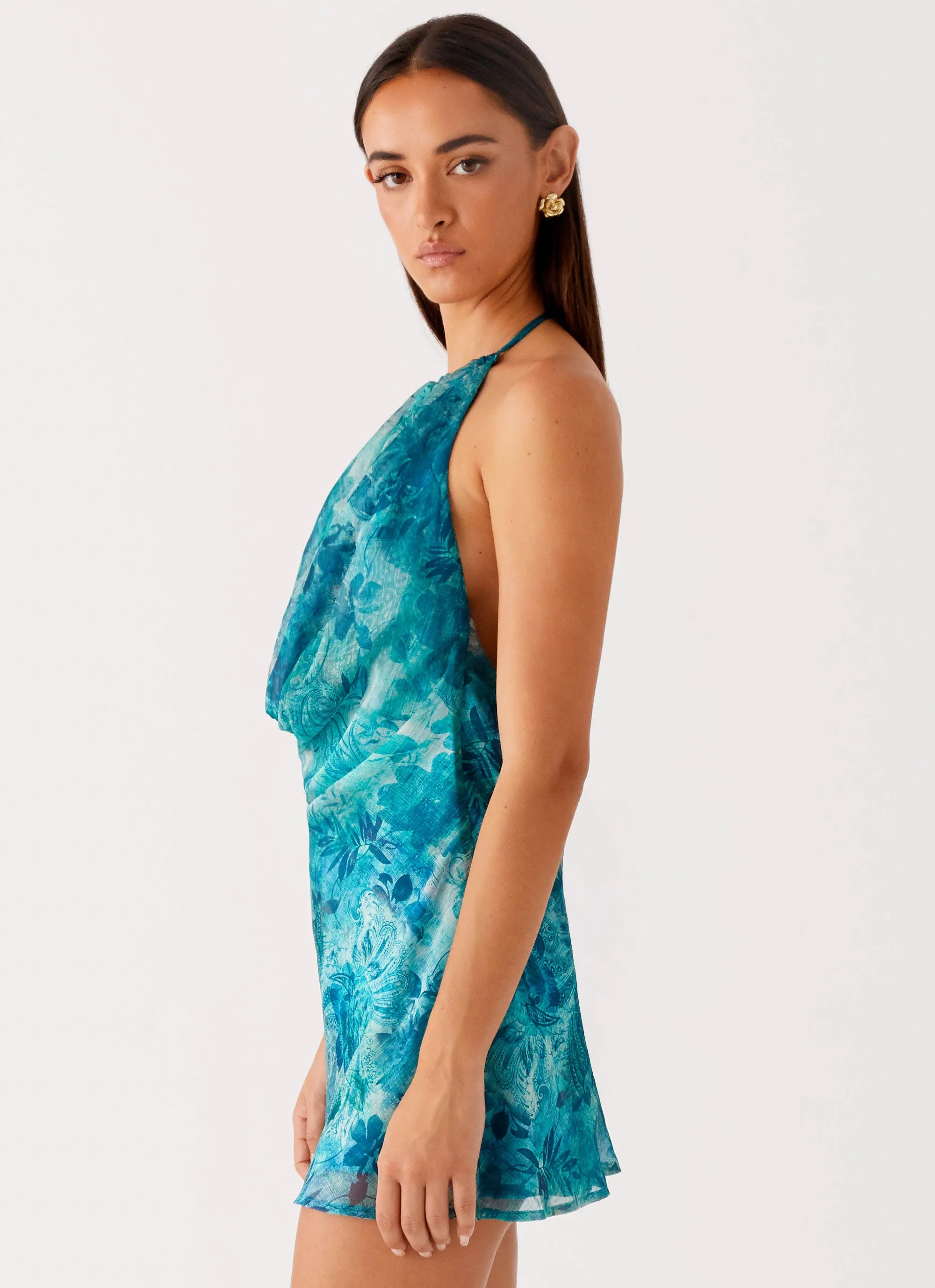 Ele Mini Dress - Teal travel mode Family Warm