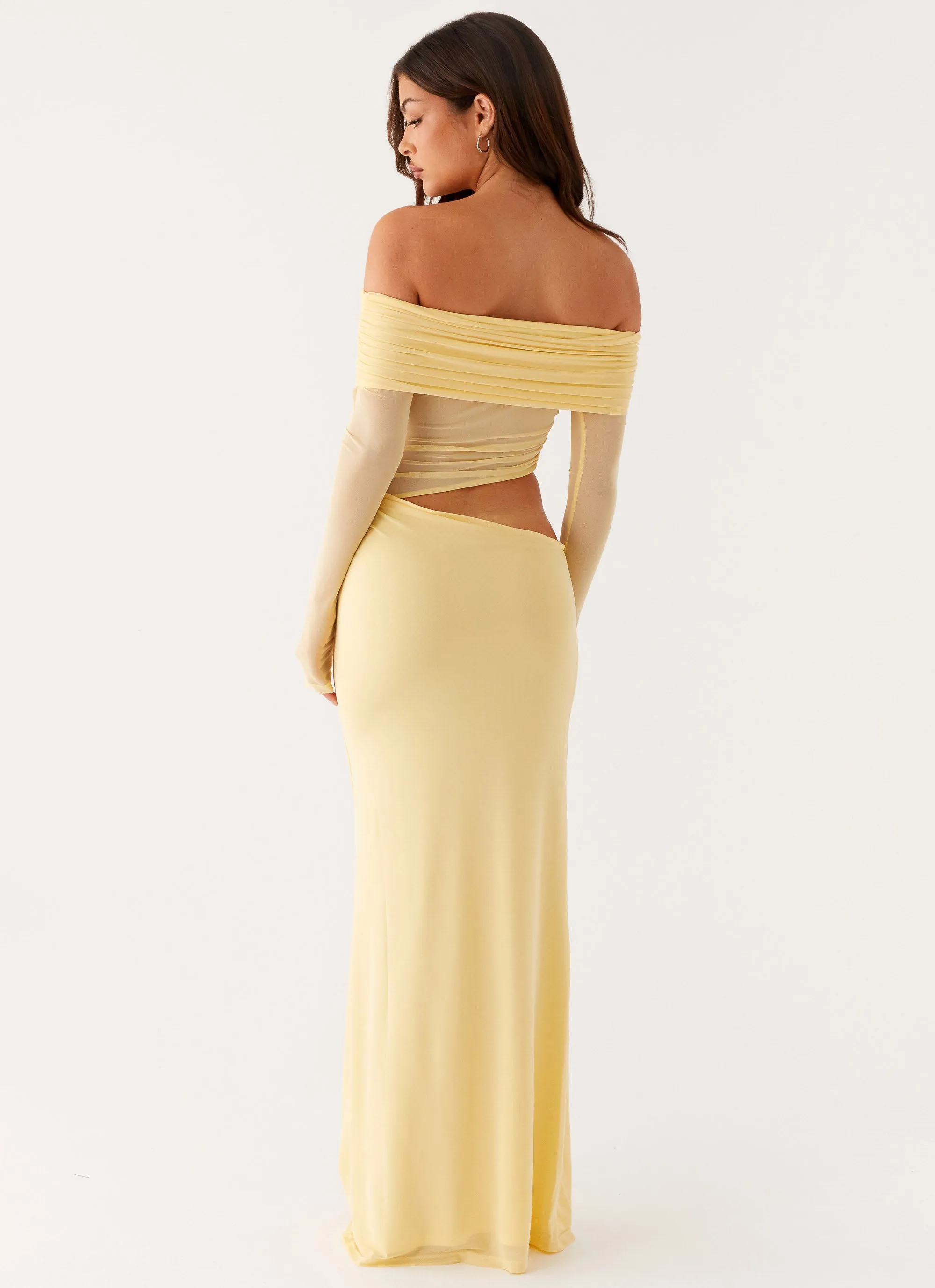 Sharp Motion Bust-Enhancing Emery Maxi Dress - Yellow