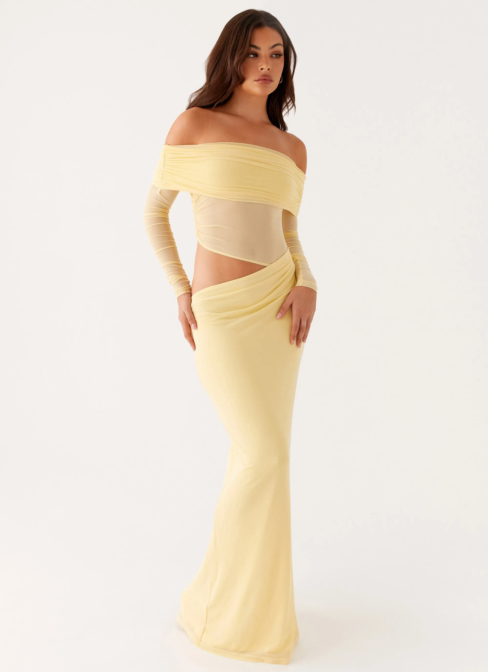 Life Soft Mid Fit Emery Maxi Dress - Yellow