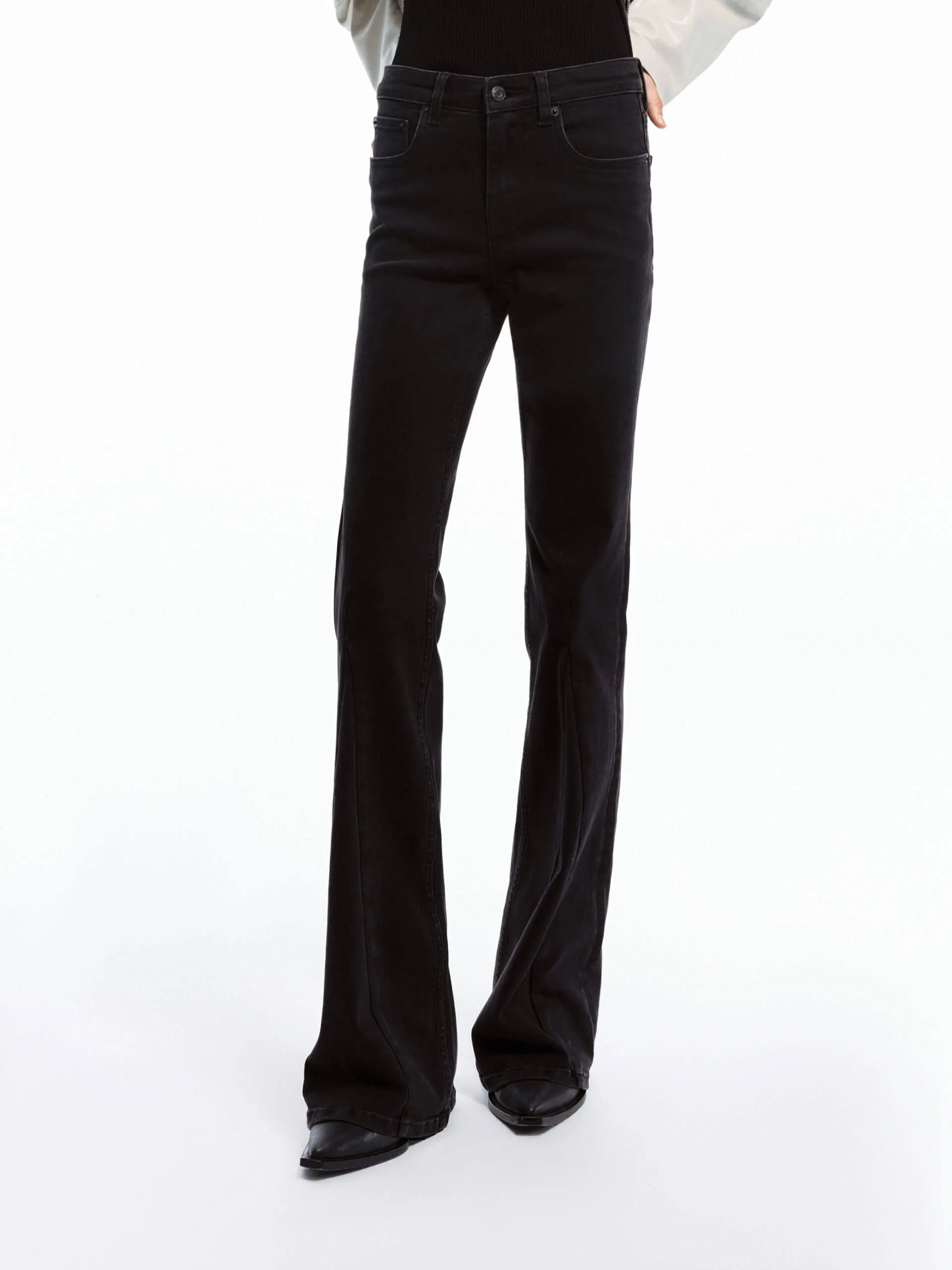 Seams Detail Flared Jeans Must Have Wear Always Ready