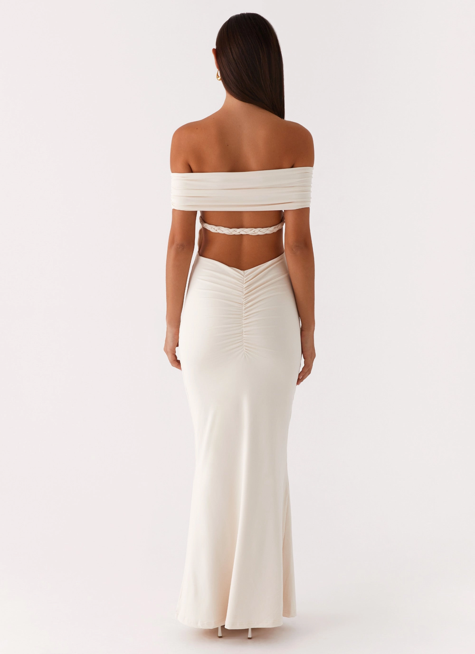 Relaxed Style Wear Illusion Maxi Dress - Ivory
