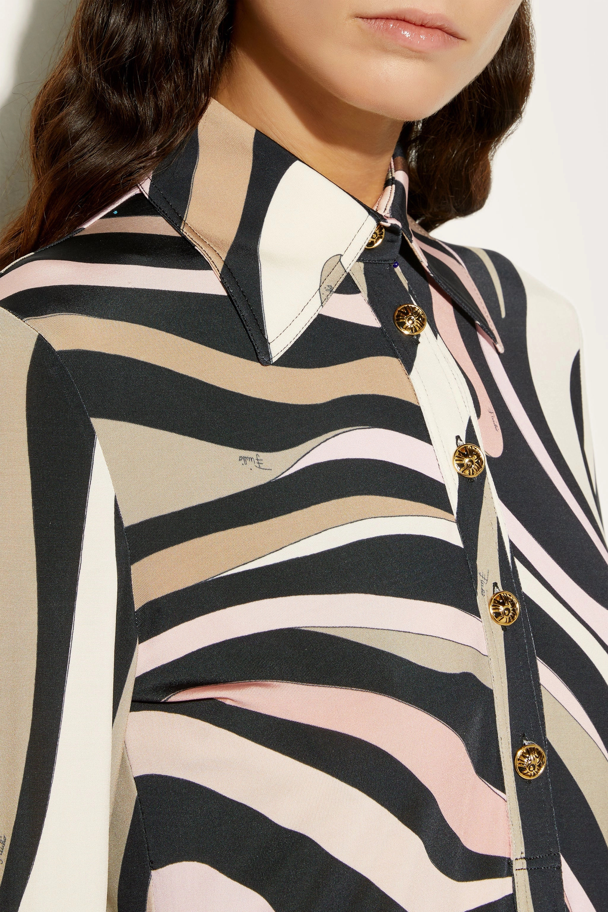 Marmo Print Long Straight Fitted Dress Trendy Look Feminine Tailoring