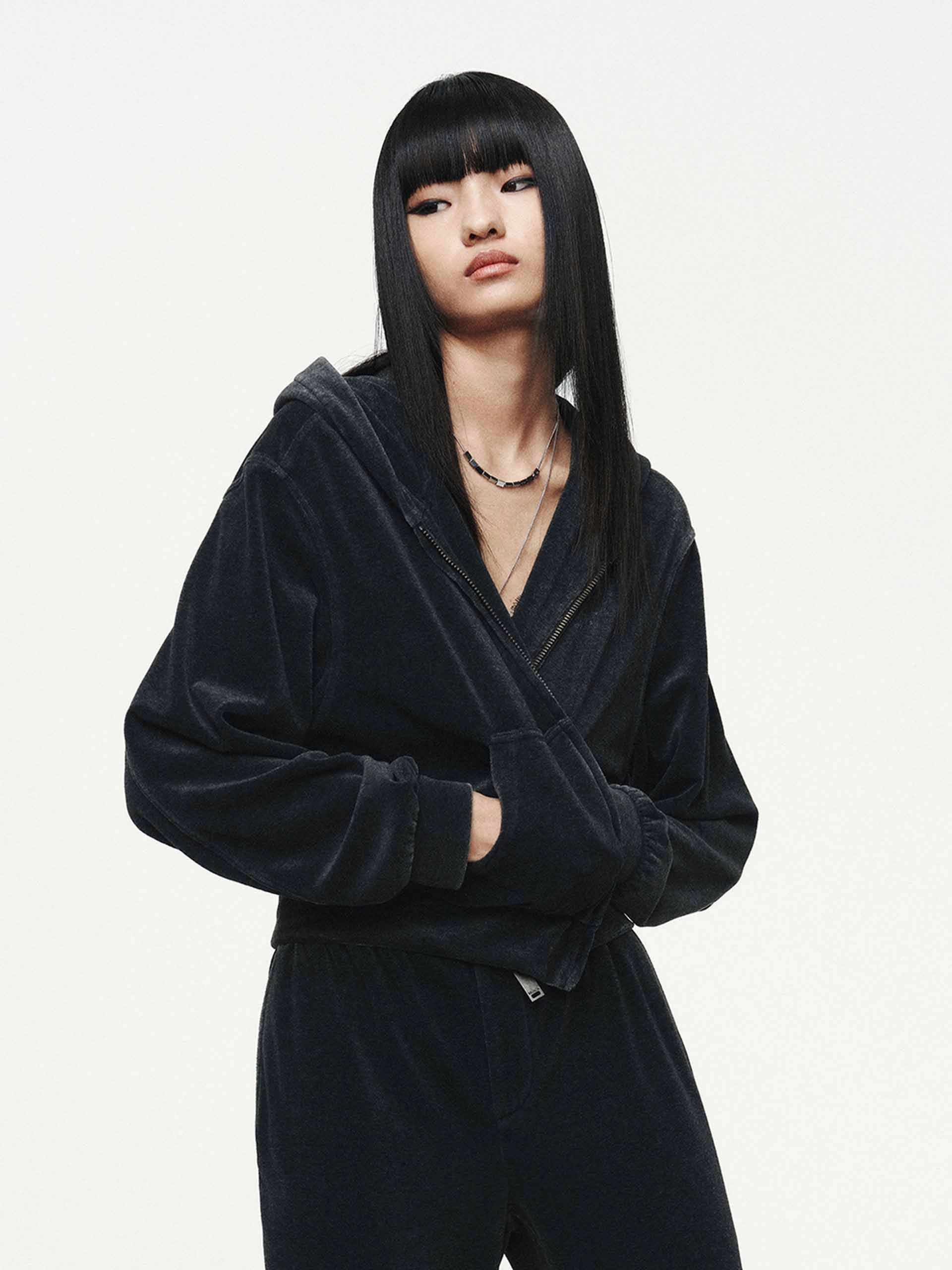 writers Cropped Hooded Jacket