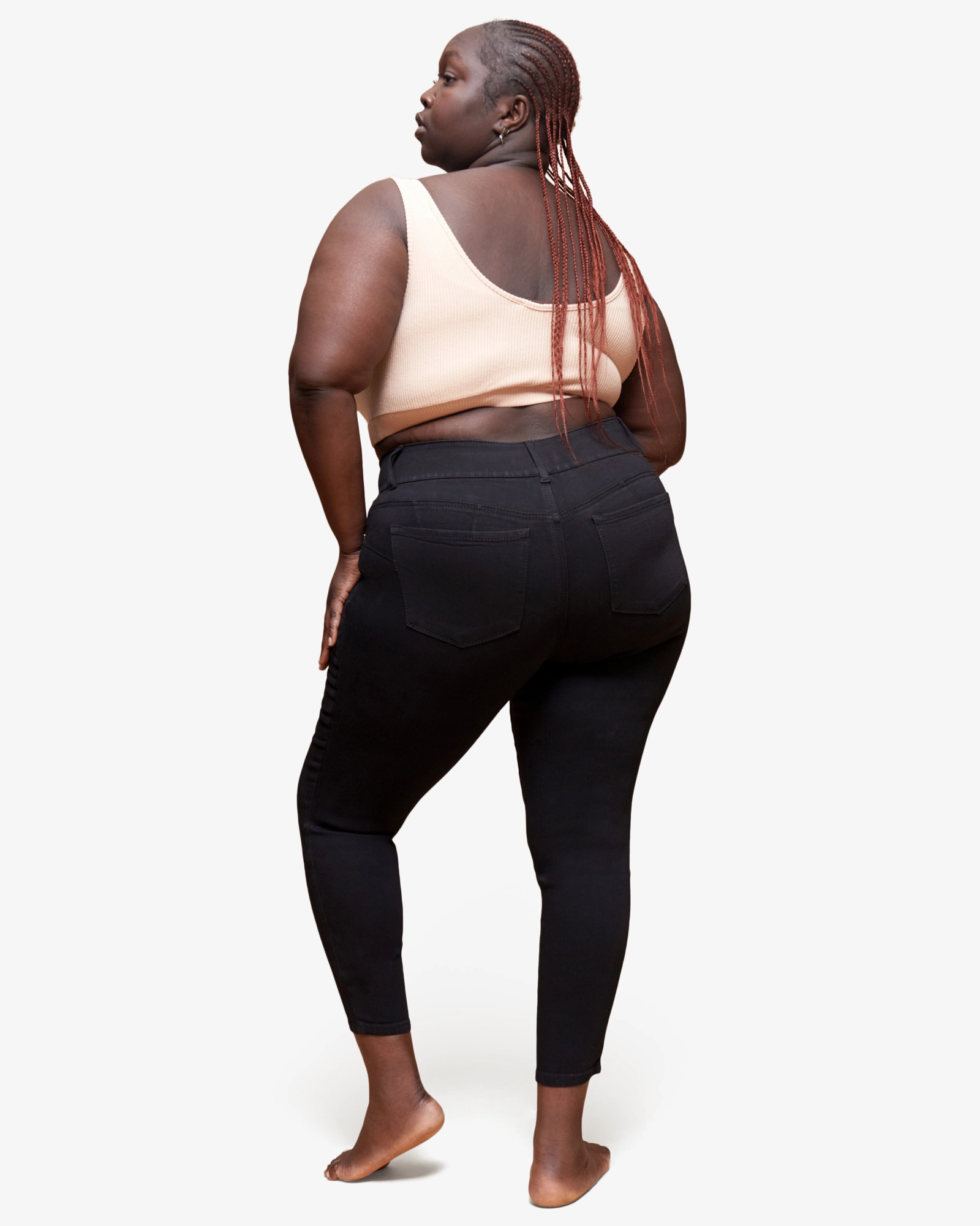 Durable Summer Vibes Smart Design Krista Double Button Ankle Jean | Black