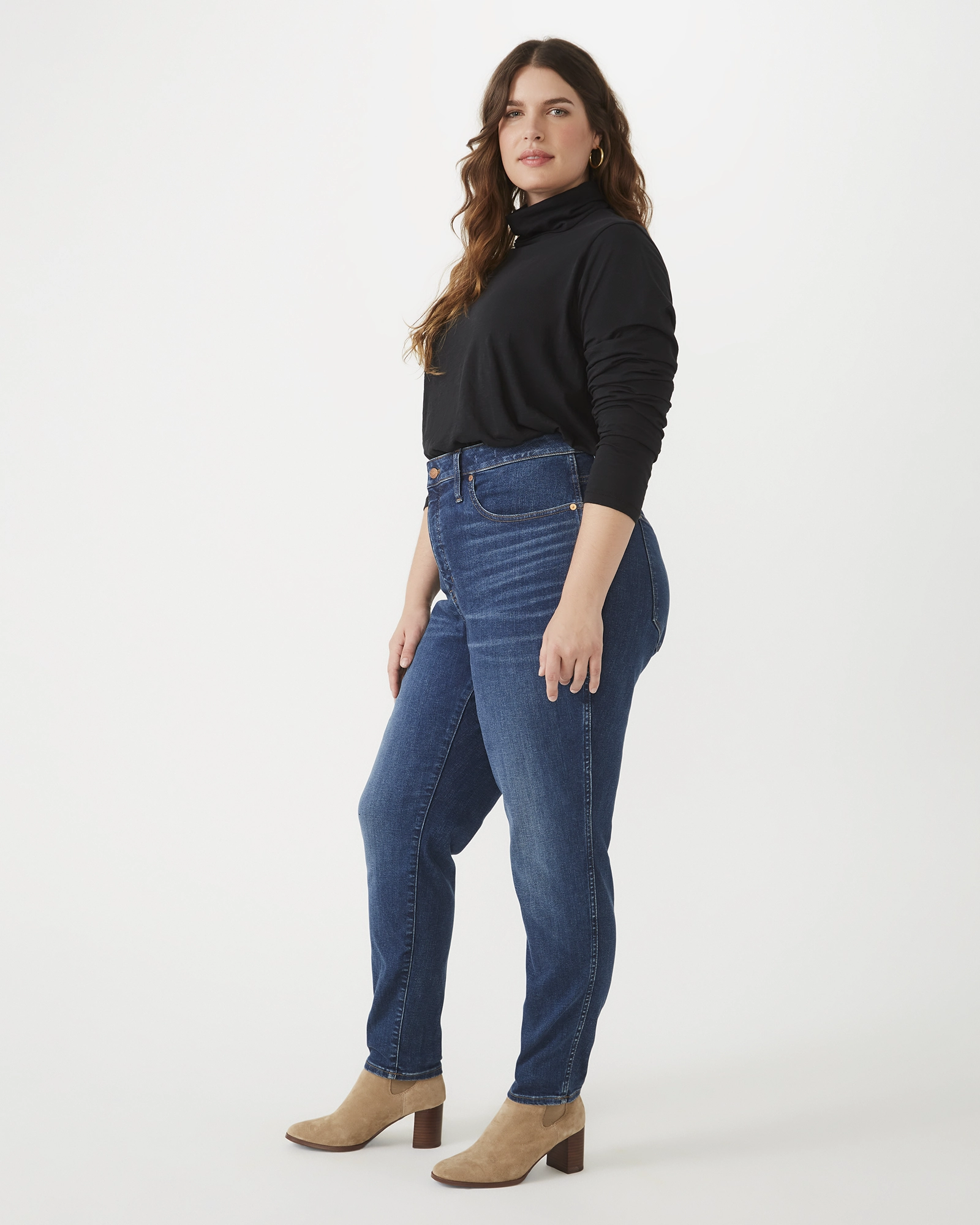 Earthy Music Event Curvy High-Rise Skinny Jeans | Medium Wash