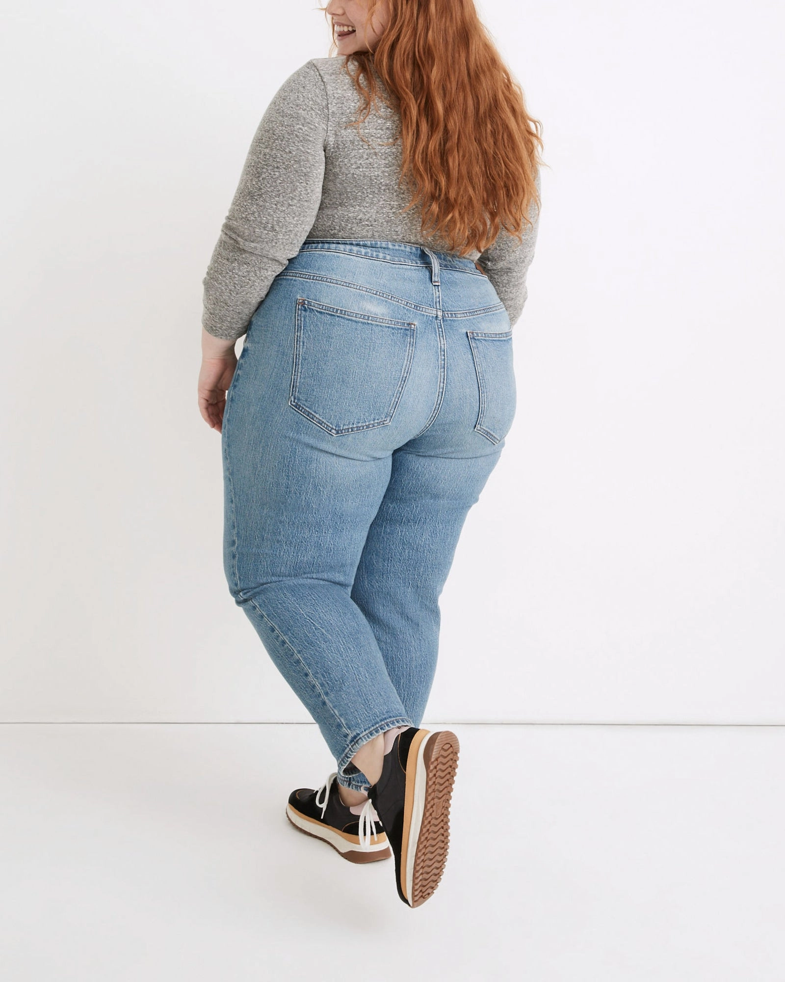 Curvy Perfect Vintage Jean in Banner Wash | Light Wash Low Impact Processing