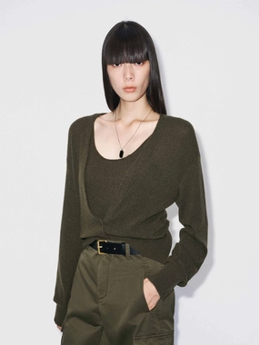 Included Cashmere Cardigan Set QuickDry Technology Smart Pick