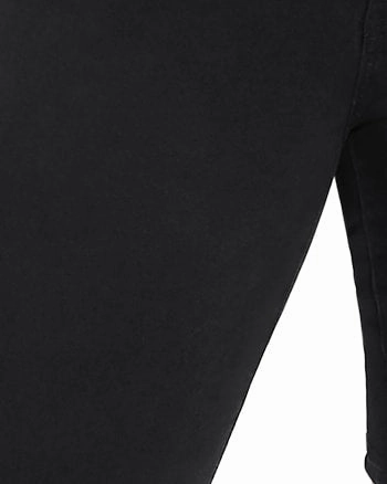 Modern Fit Vannie Knee Length Short | Black Wash