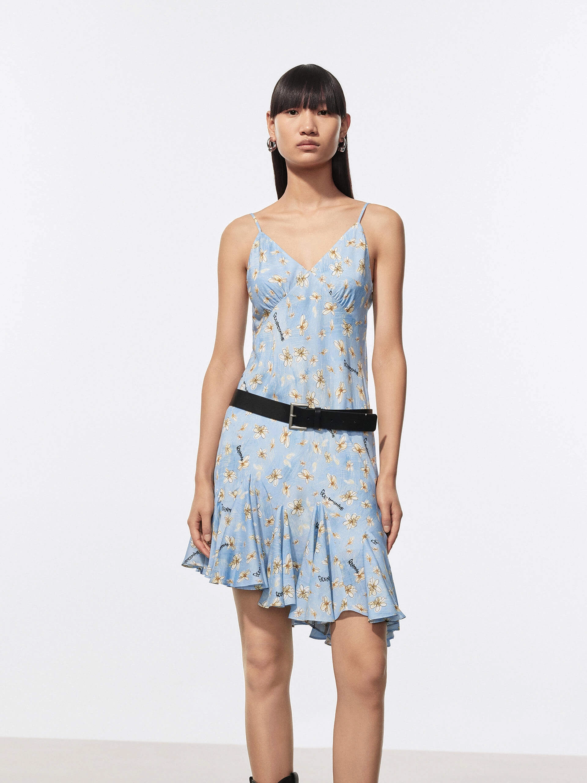 Life Soft Statement-Piece Daisy Print Mini Dress