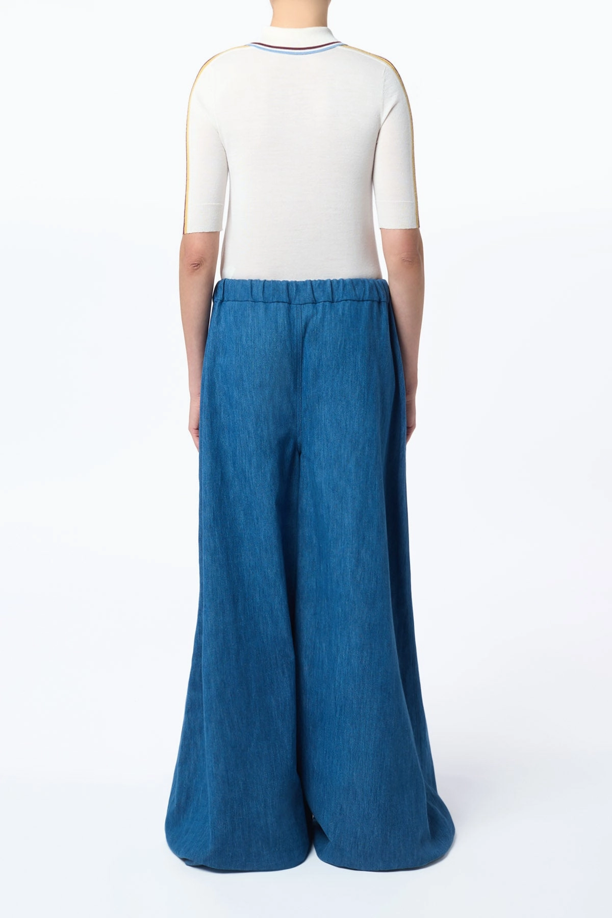 Chill Wear Wendelyn Knit Short Sleeve Polo In Ivory Multi Cashmere Silk