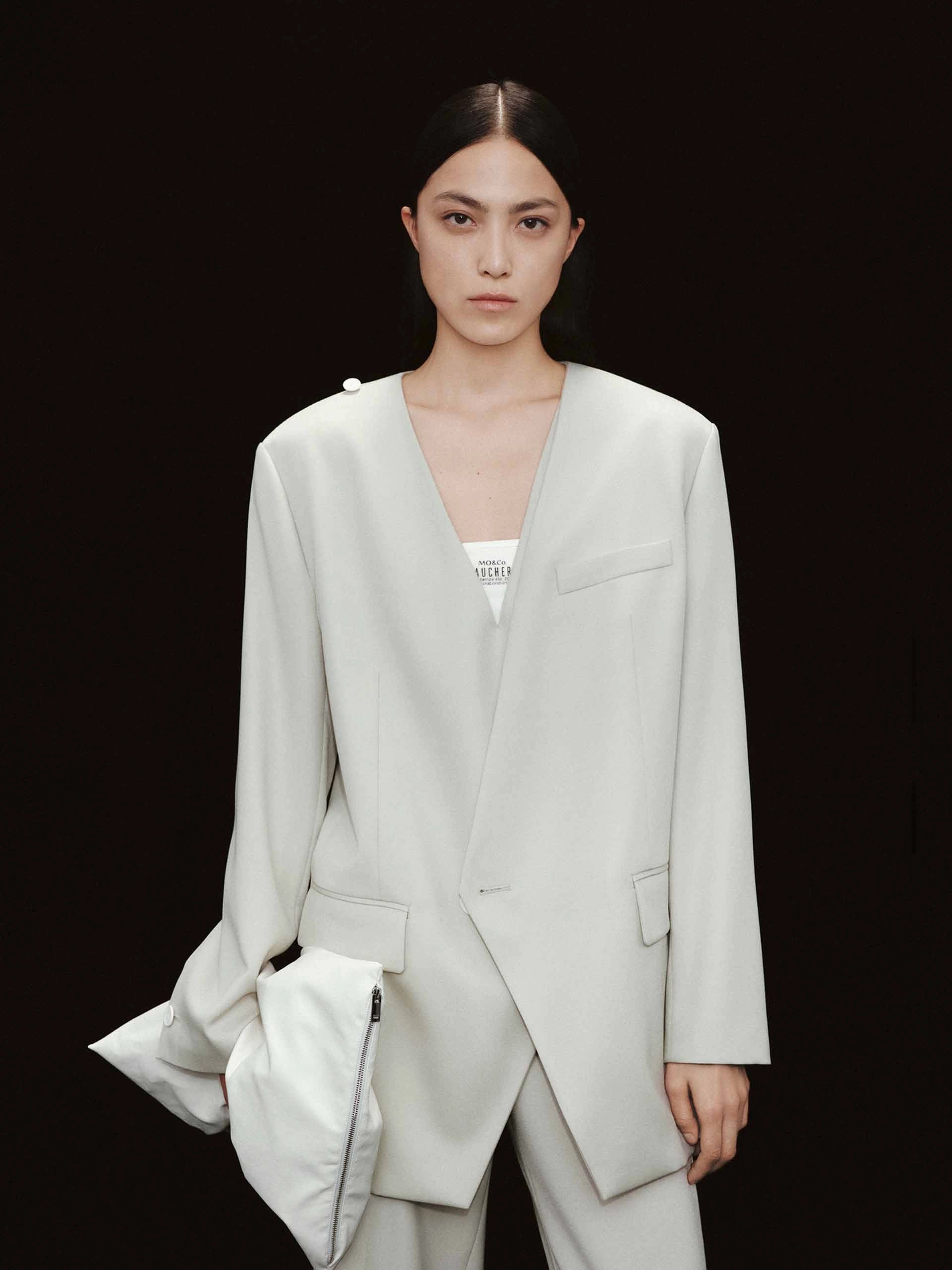 Fit For Travel Deconstructed V-neck Blazer