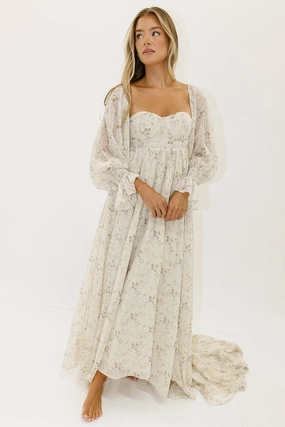 Relaxed Waist Fit Playful Twist Delilah Maxi Dress with Train in Blush - Bump Friendly