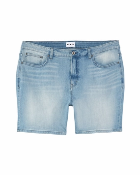 Delmar Boyfriend Shorts | Light Wash Sustainable Denim Production Go Out Style
