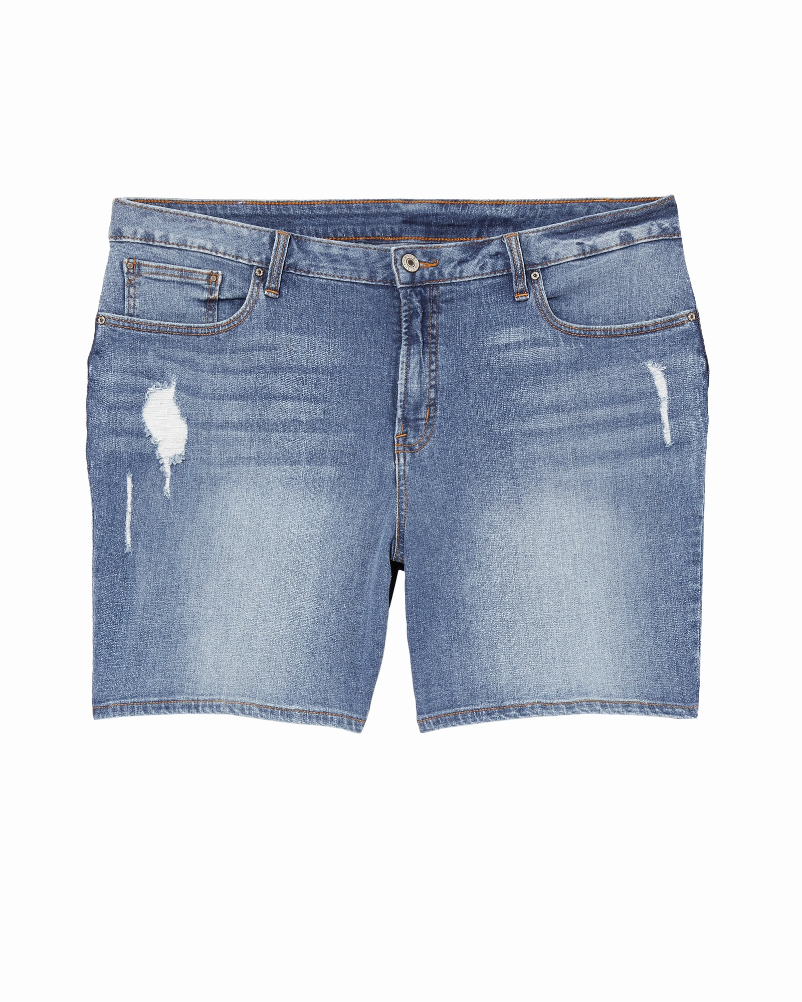 Traveler Gear Luxury Delmar Destructed Boyfriend Shorts | Light Wash