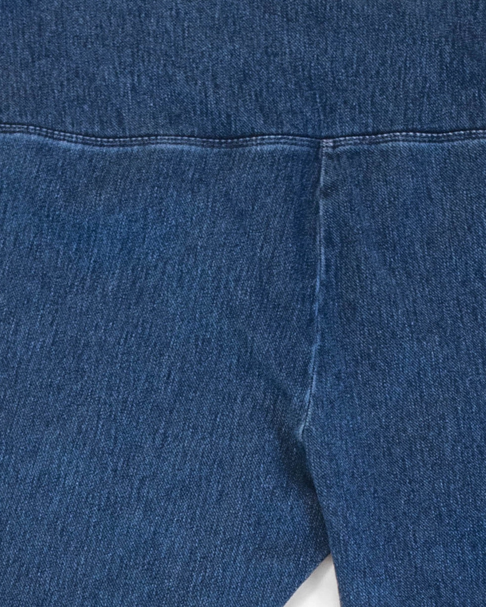 Denim Capri | Mid Wash Slim Family Style Daily Wear Travel Essential