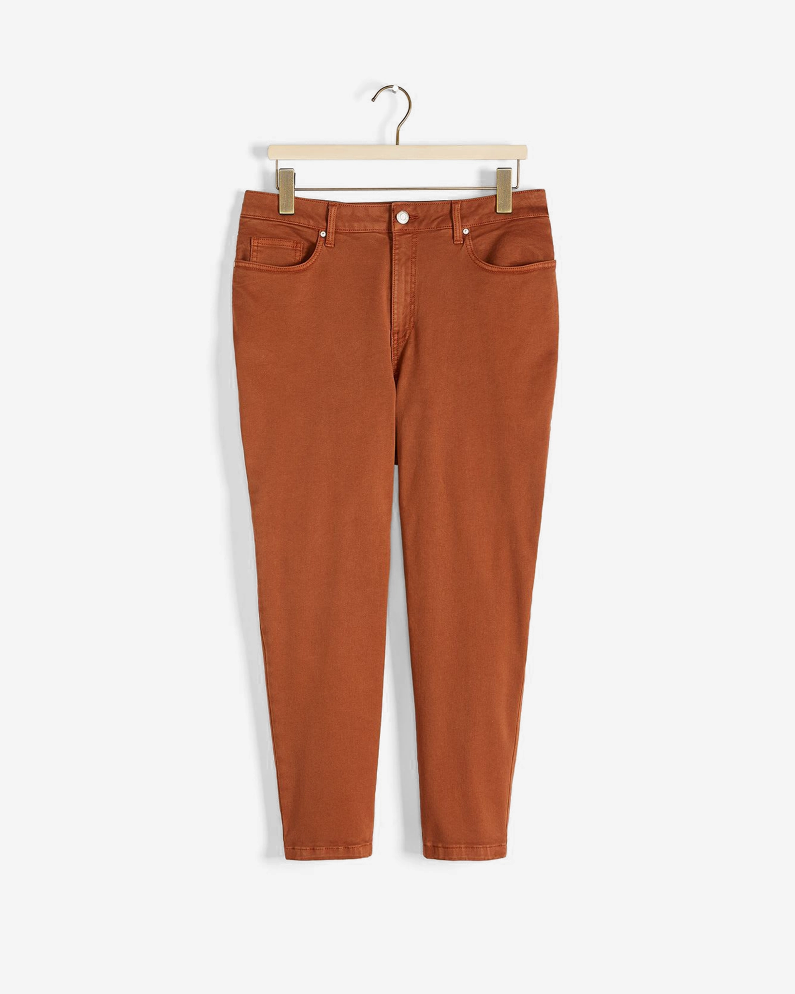 Jessie Cropped Jeans | Brown High Waist Easy Match