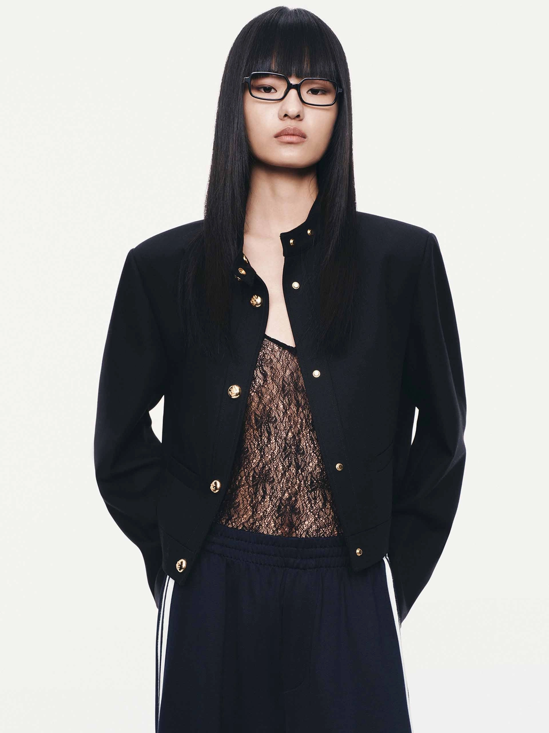 Innovate Mock Neck Cropped Jacket