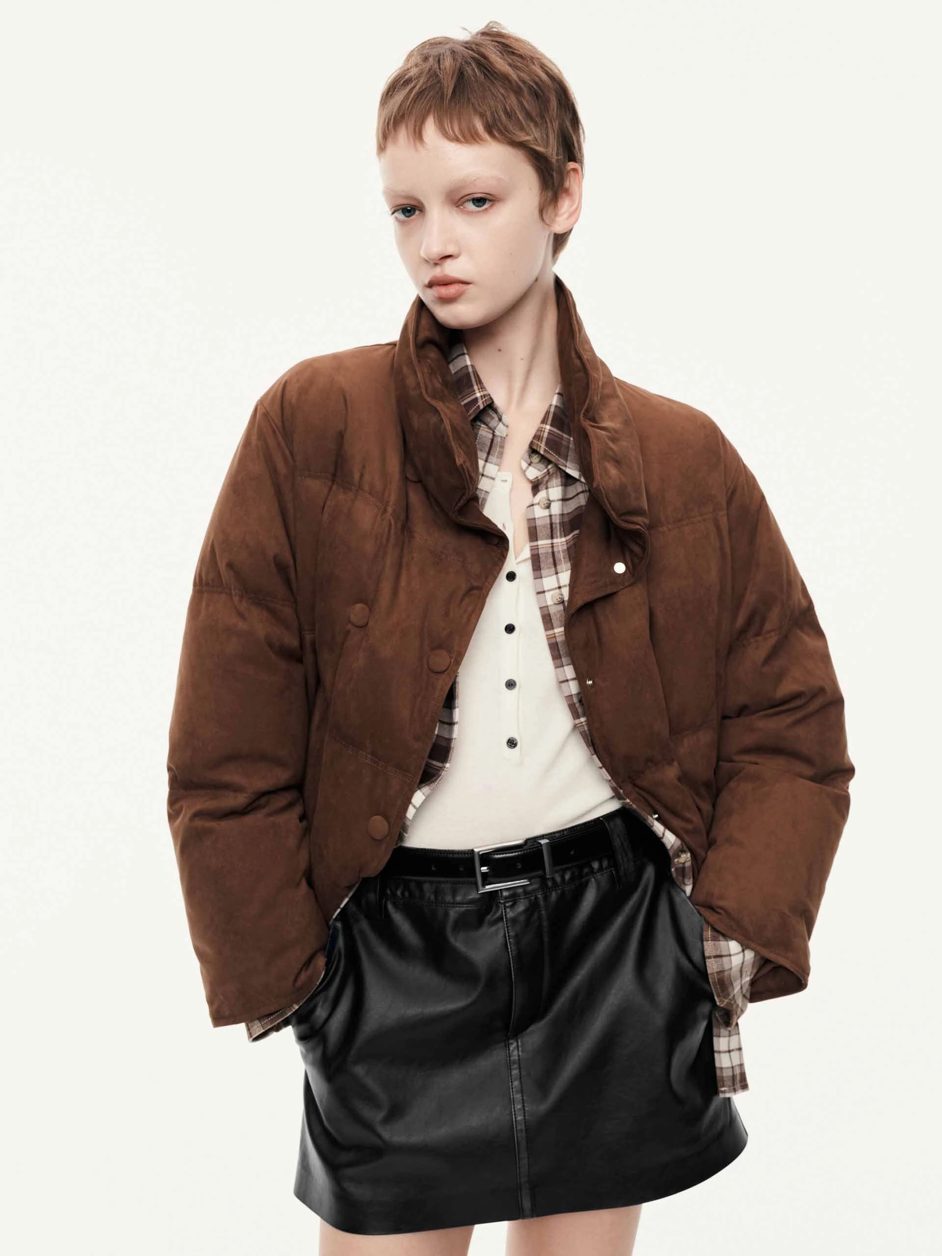 Double Breasted Down Jacket snag resistant