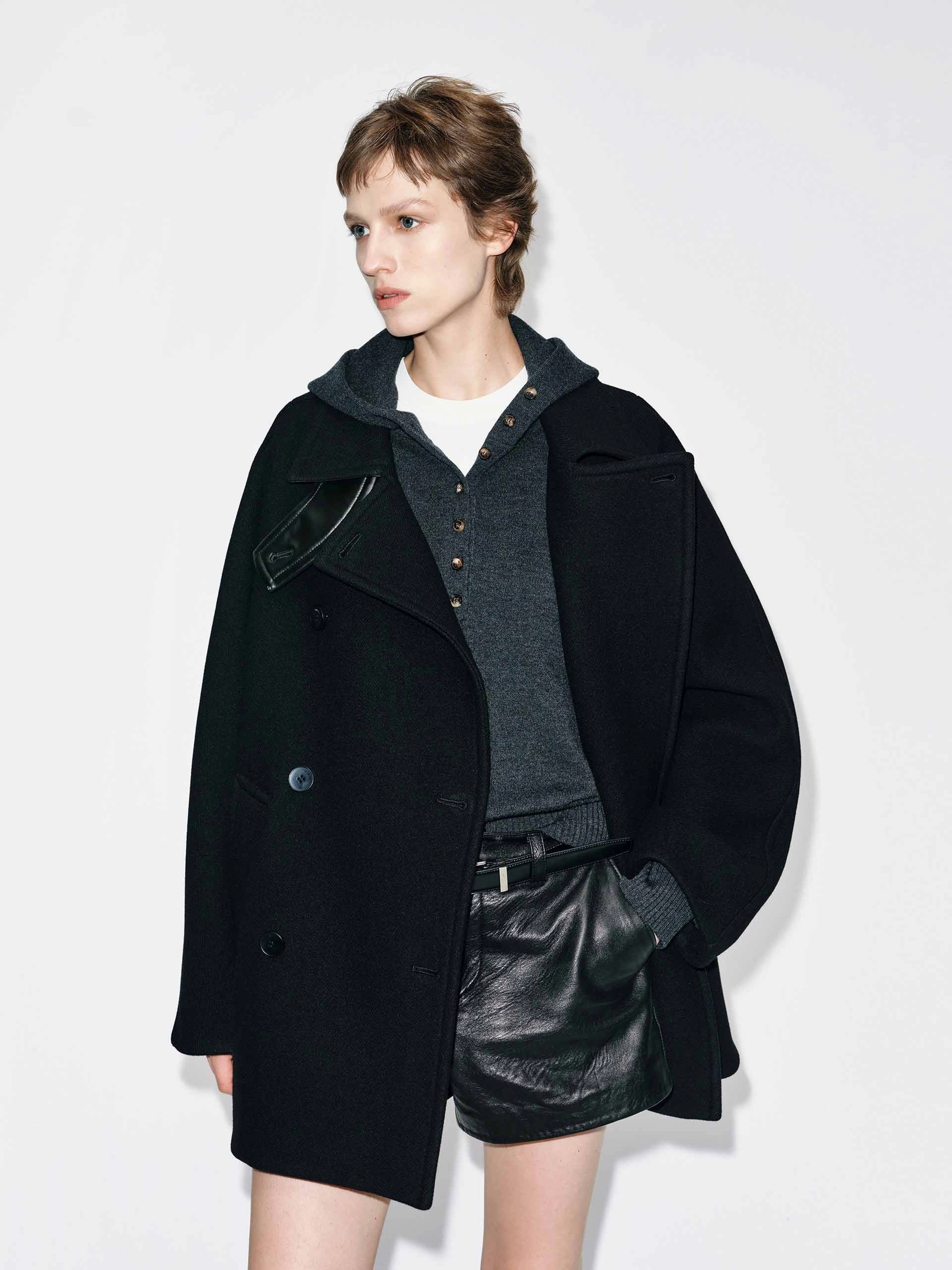 Go To Layer Double Breasted Wool Coat