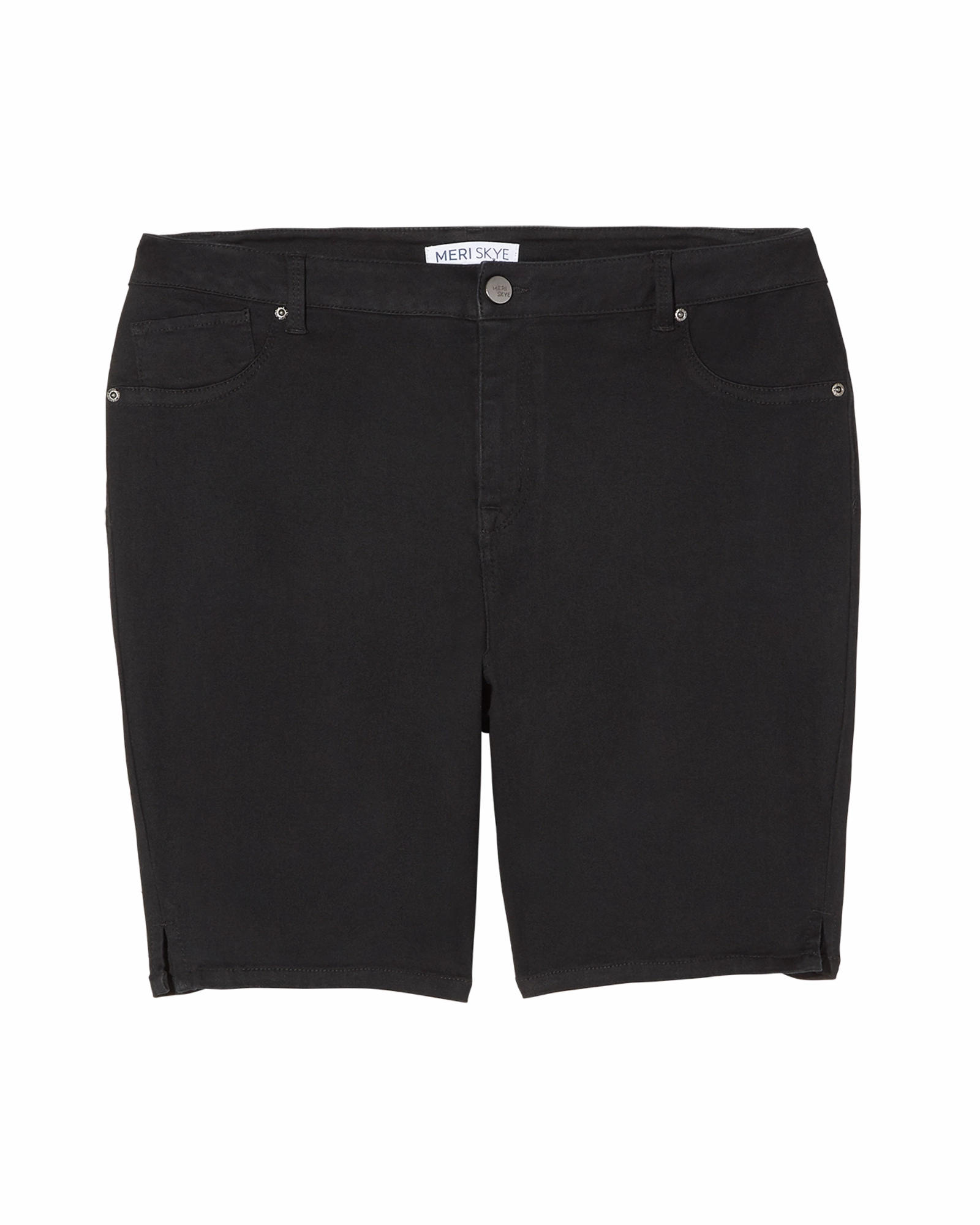 Go-To Choice school wear Coleman Bermuda Short with Slit Detail | Black