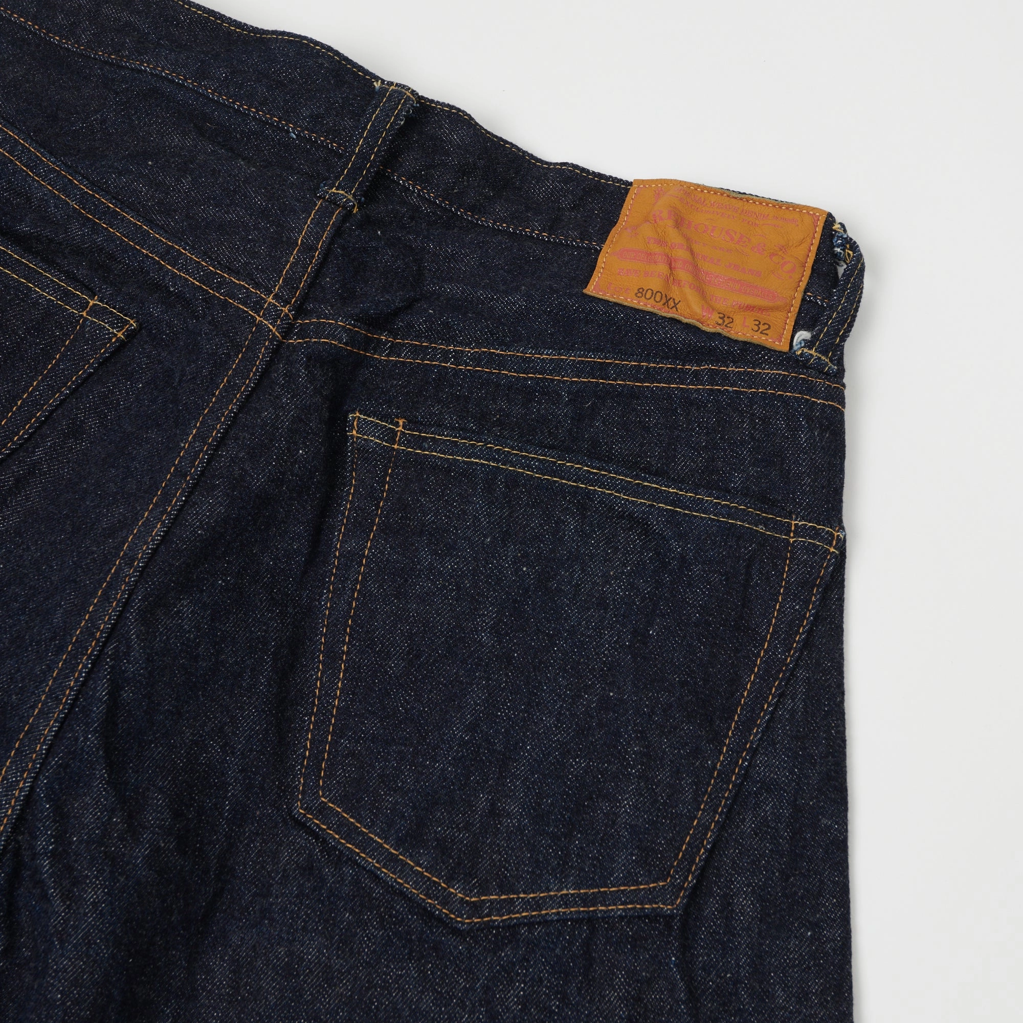 Warehouse & Co 800XX Regular Straight Jean - One Wash Classic Wear Morning Stroll Cropped length