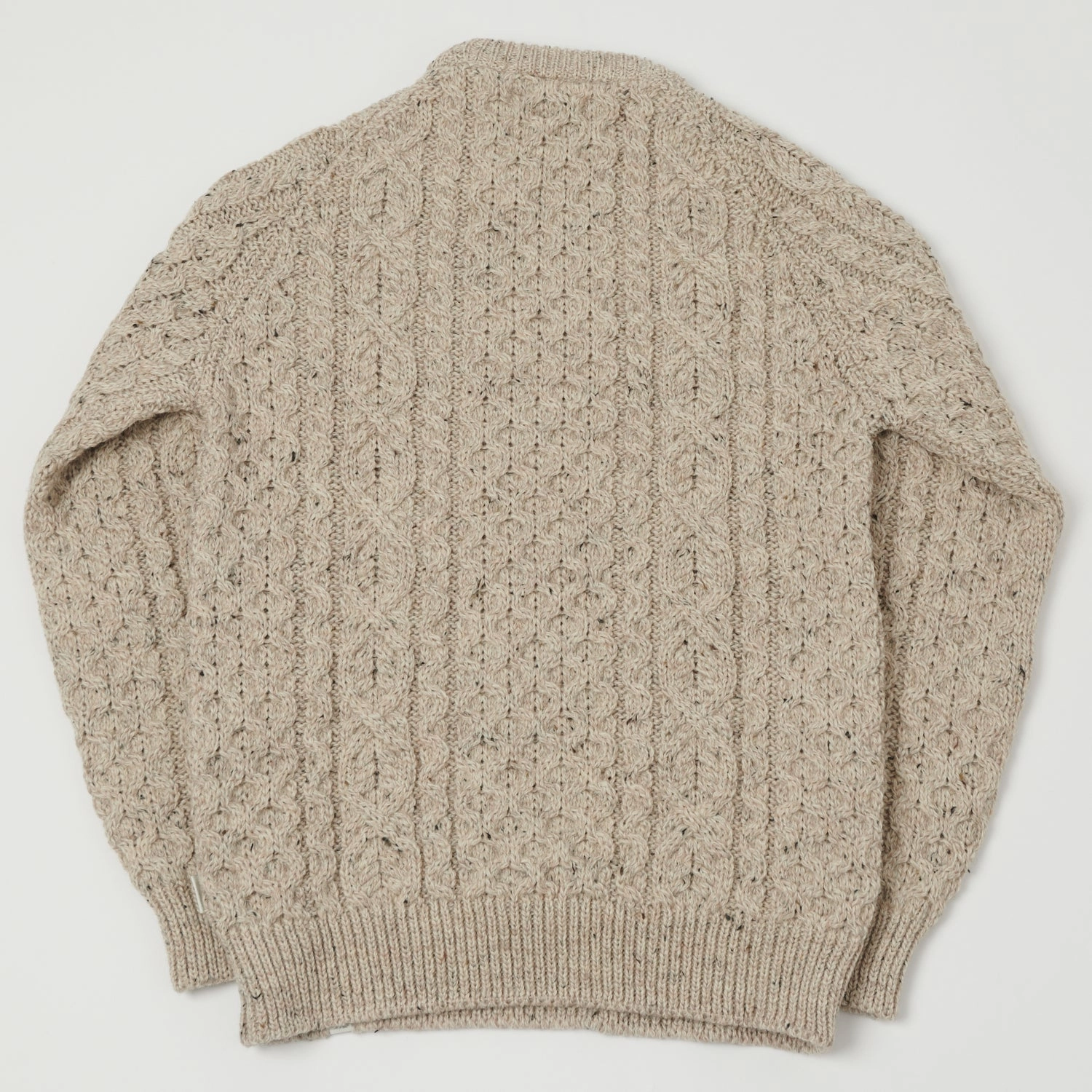 Go-To Fit Eco Dyeing Method Peregrine Hudson Aran Jumper - Skiddaw