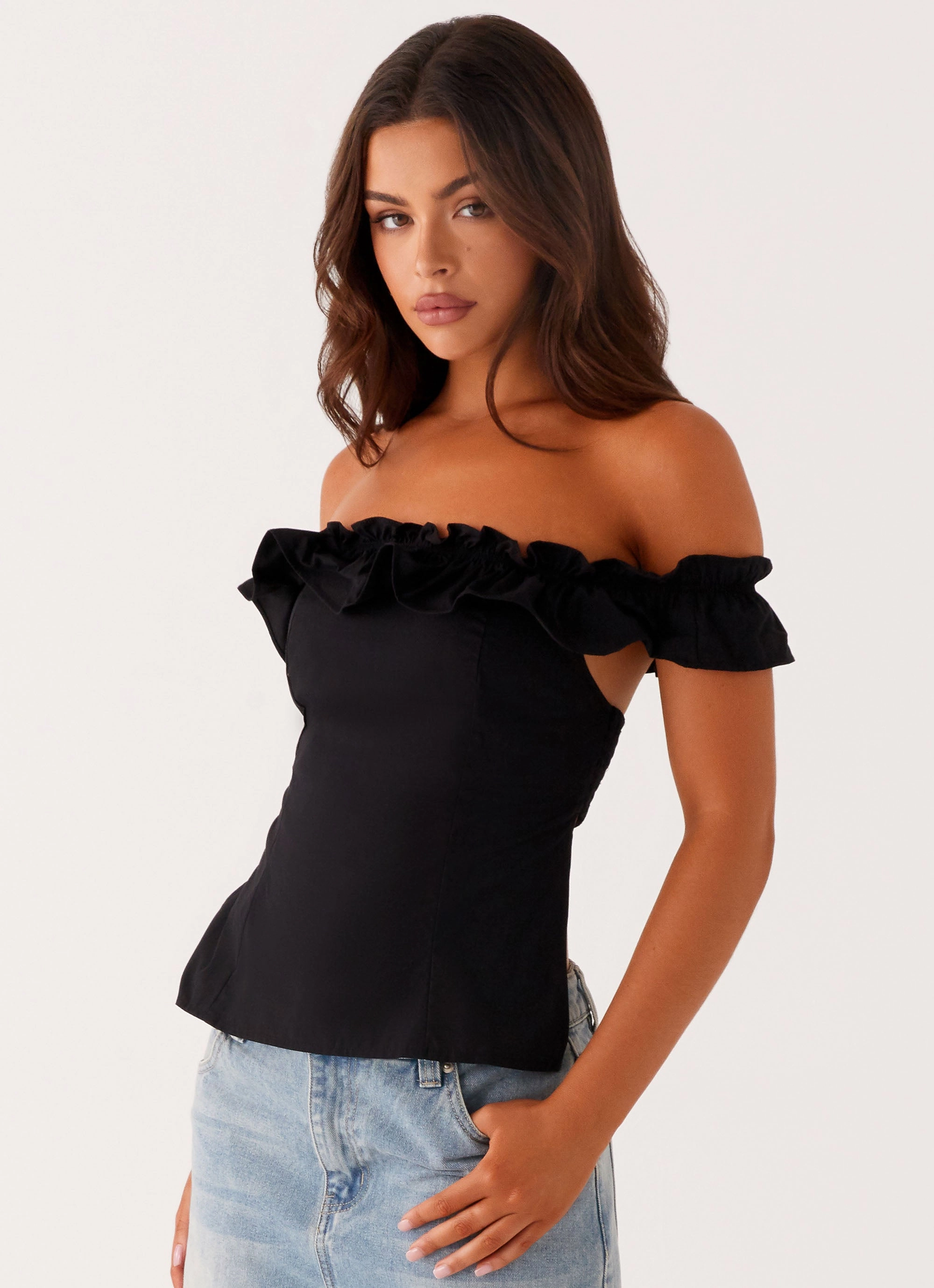 Water Resistant Gwyneth Top - Black