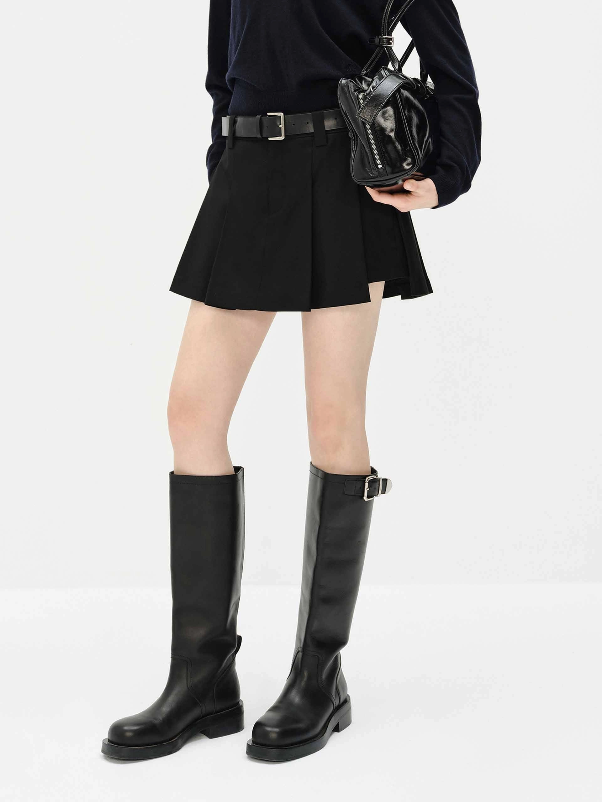 Lightweight Flex fade - resistant Mini Length Pleated Skort