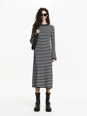 Everyday Comfort Wear Workwear Comfort Include Cashmere Striped Dress