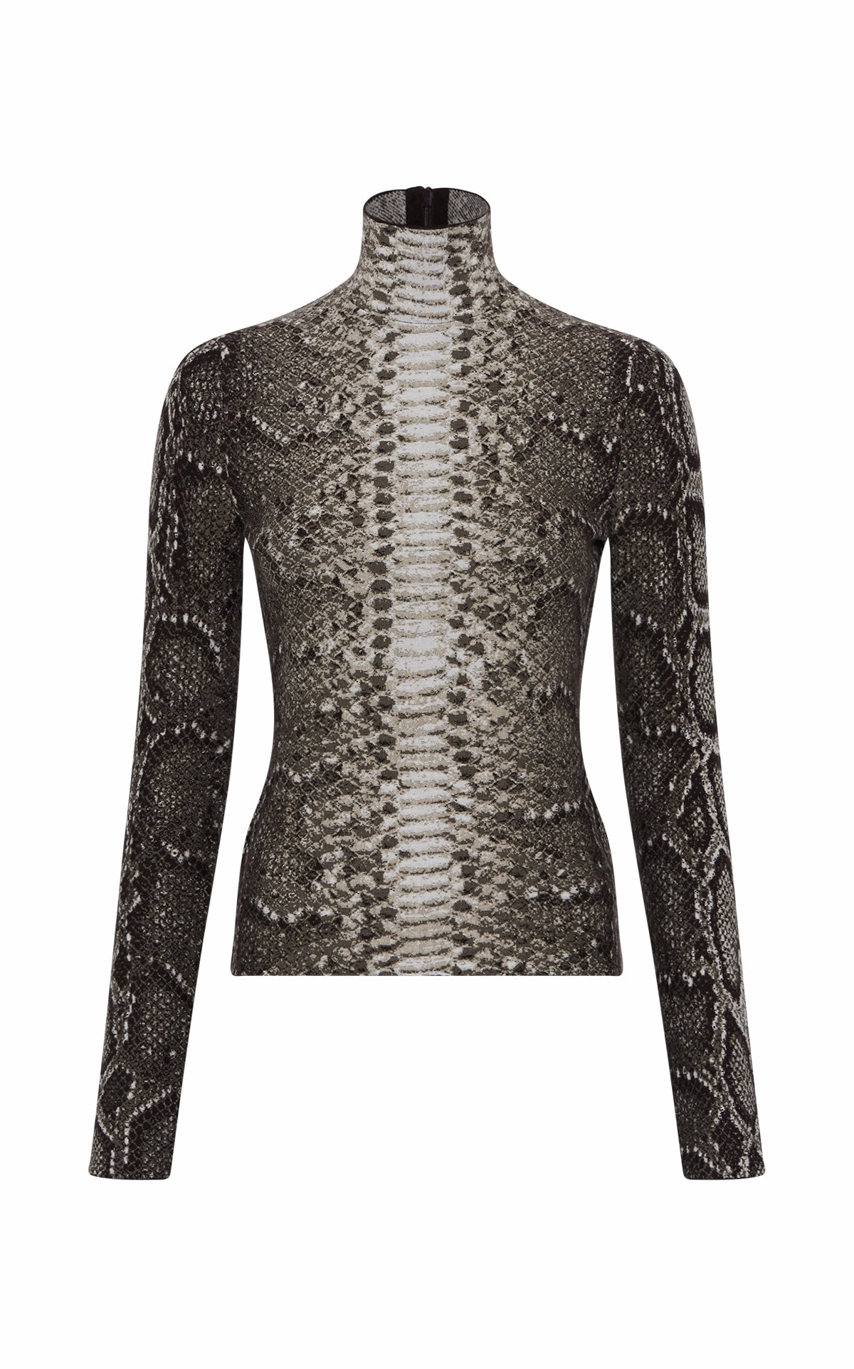 Relaxed Trend Knit Density Options Beda Knit Turtleneck in Greyscale Cashmere Silk