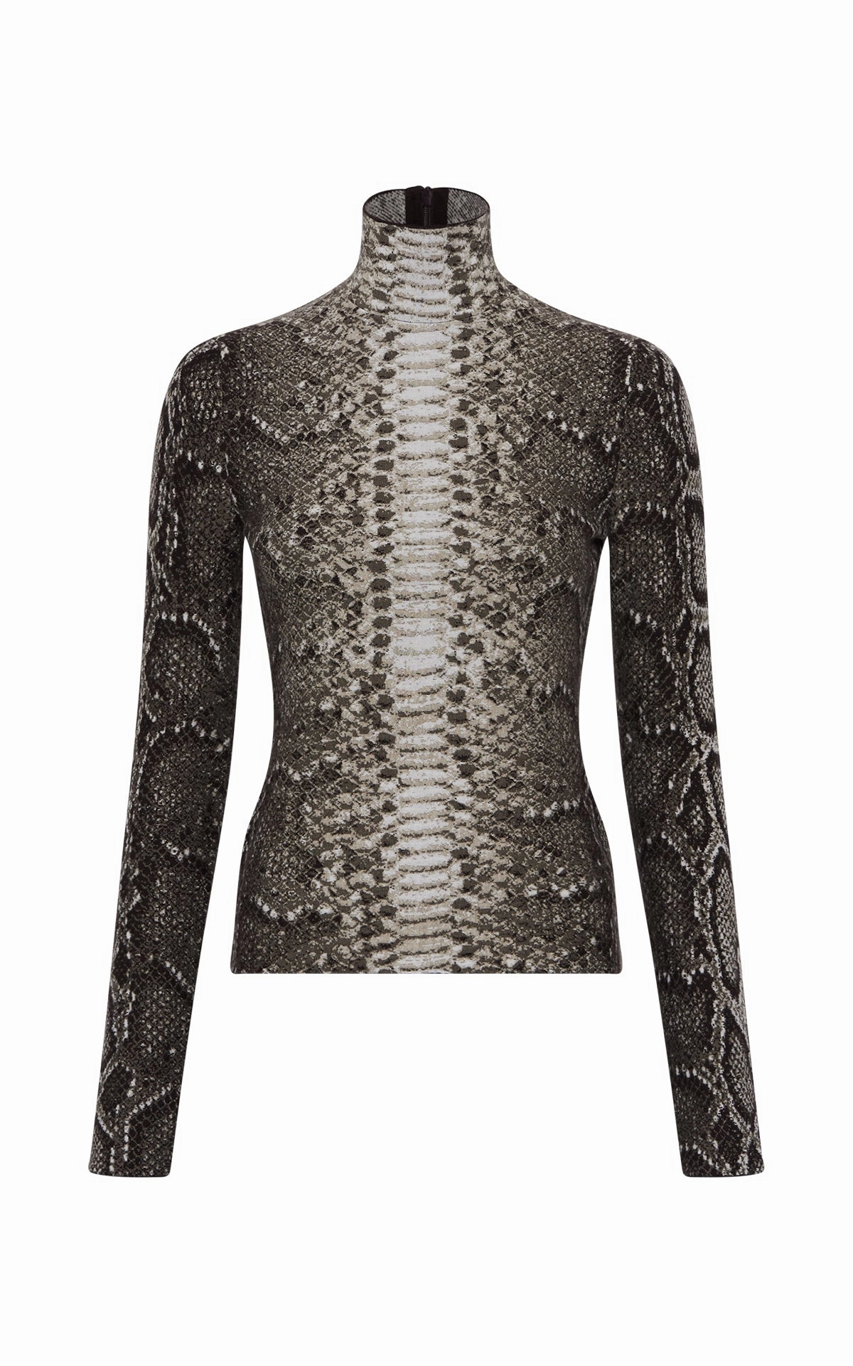 Beda Knit Turtleneck in Greyscale Cashmere Silk Everyday Neutral FourWay Stretch Design