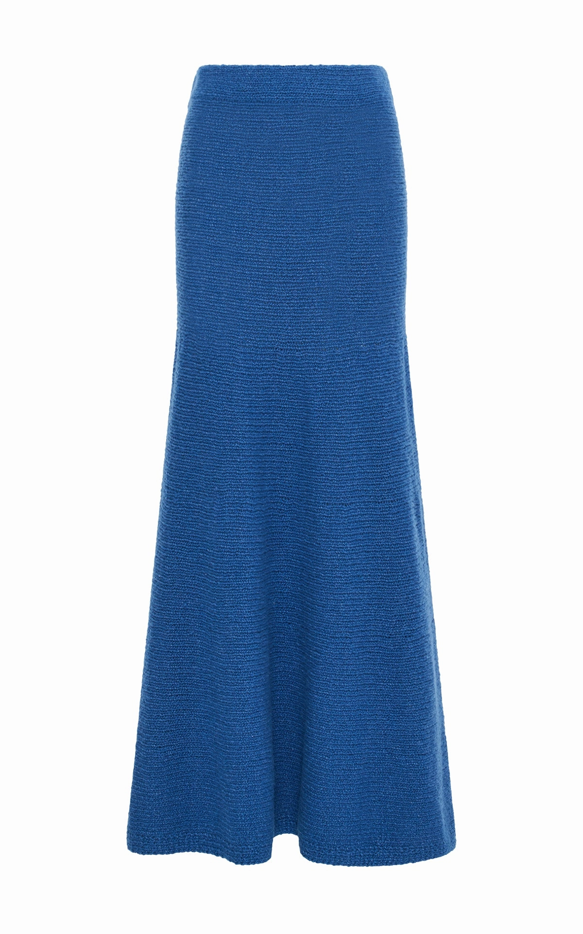 early morning Ostara Knit Maxi Skirt in Dark Blue Denim Cashmere