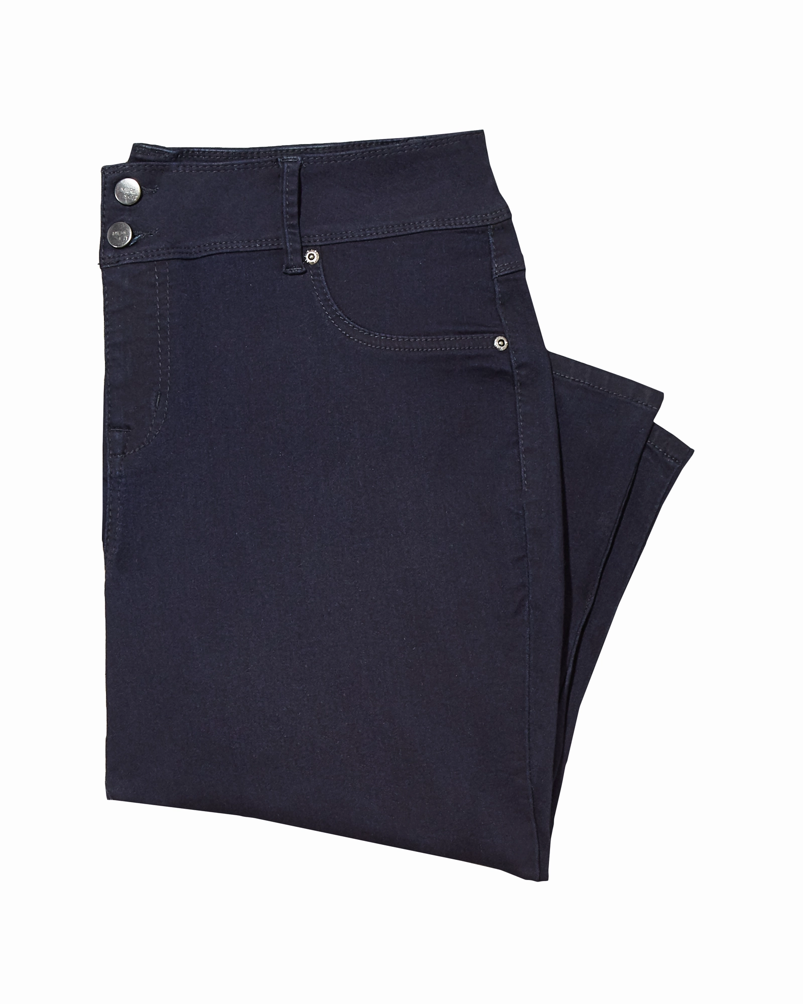 Cary Double Button Contour Capri | Dark Wash Routine Wear Weekend Warrior Earthy